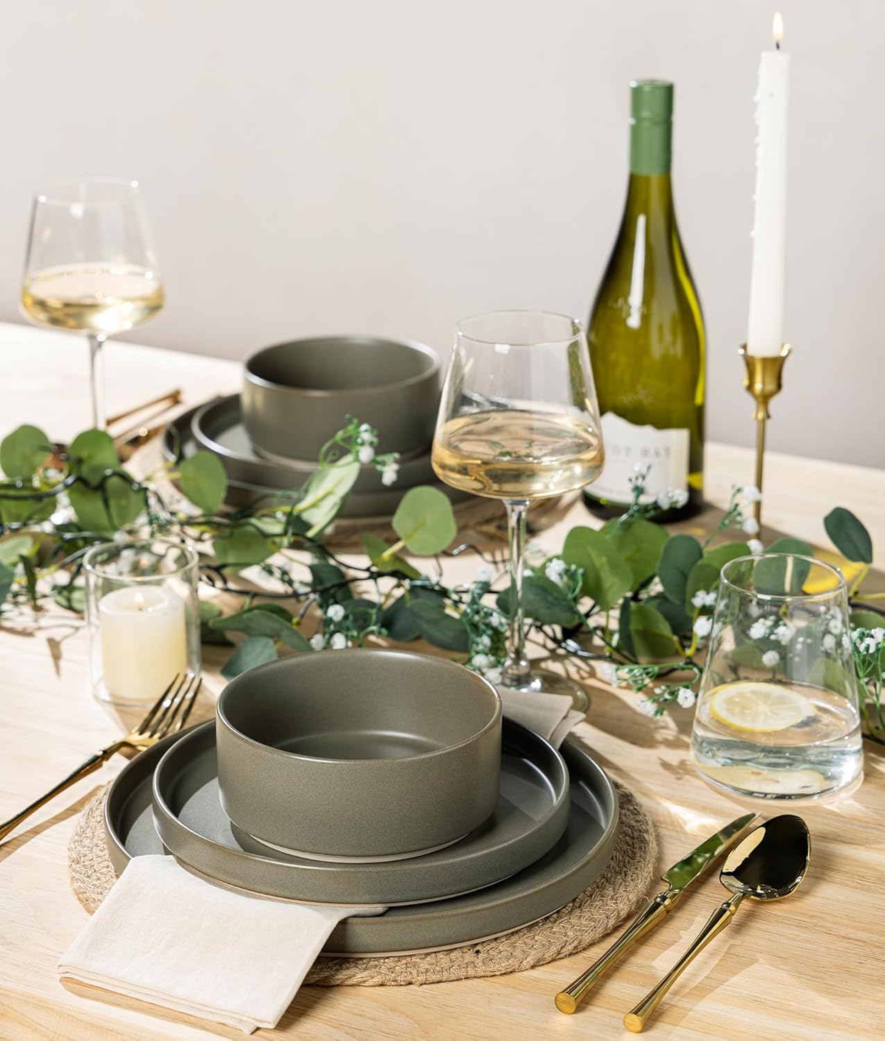 Terra Handmade Ceramic Dinnerware Set for 4