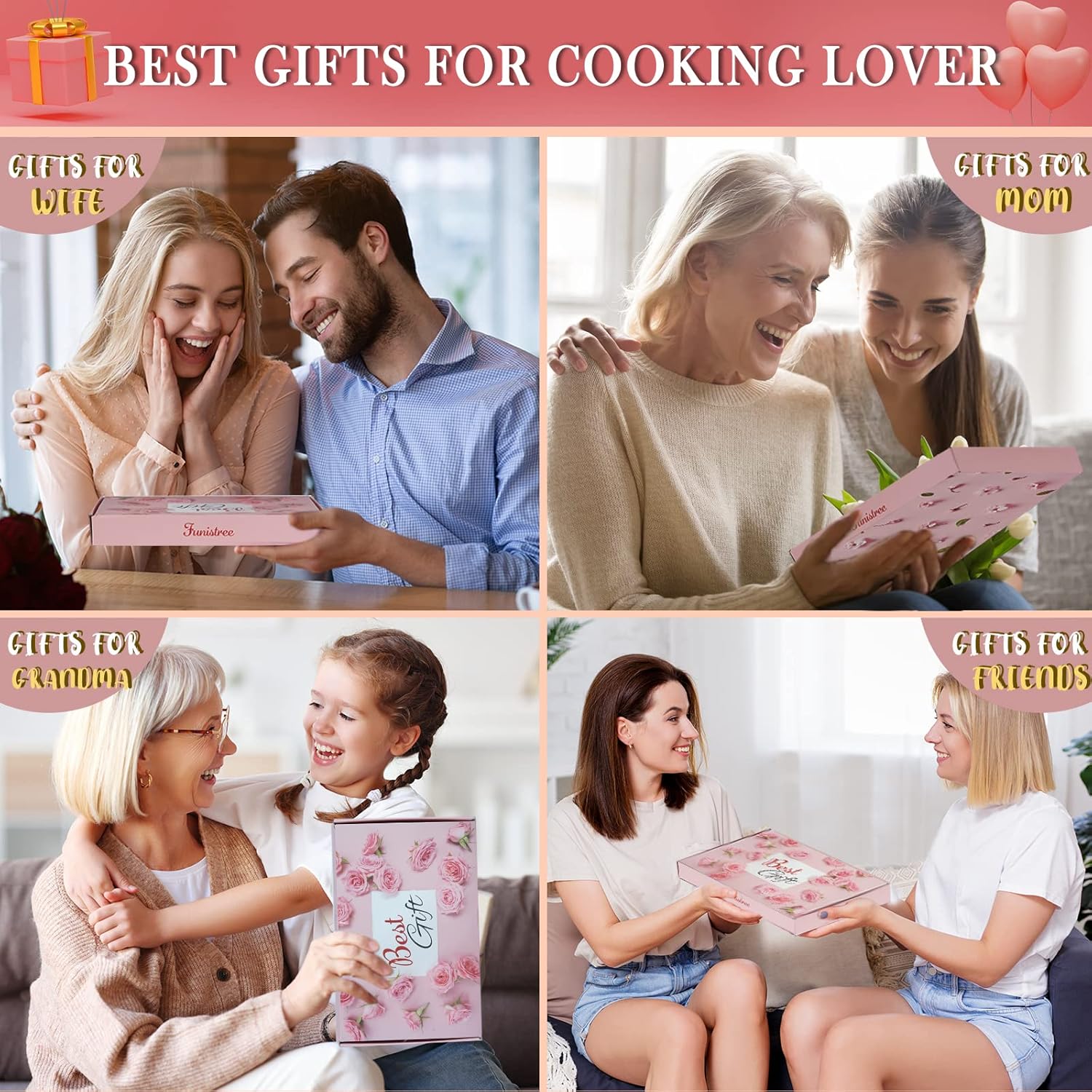 Funistree Christmas Recipe Stand for Women Mamas Grandmas KitchenXmas Gift