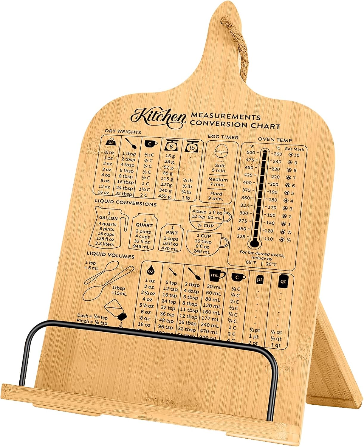 Adventico Bamboo Cook Book Stand