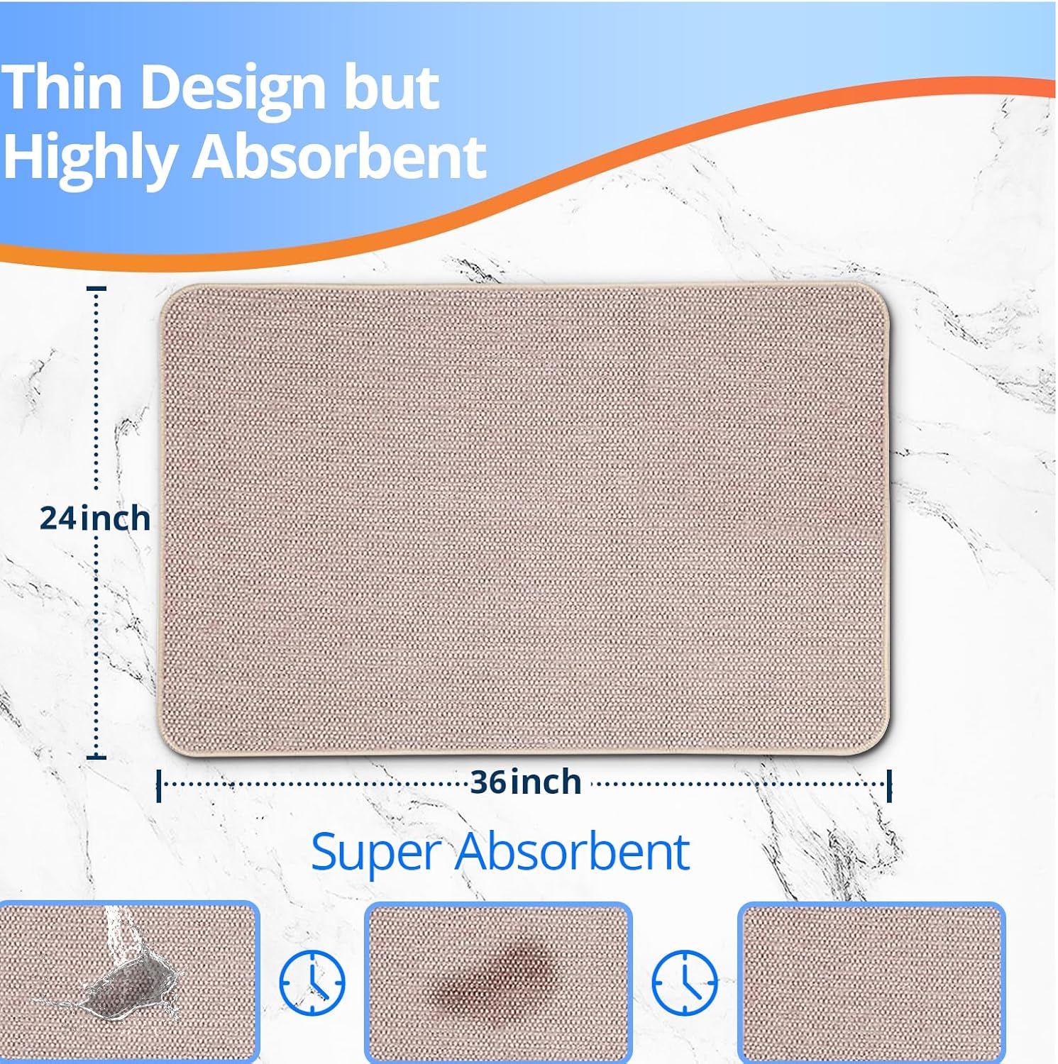 Comfort-Soft Non-Slip Bathroom Rugs