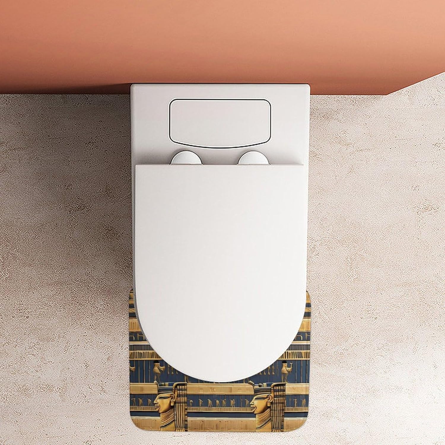 Egyptian Pharaonic Soft Non-Slip Cartoon Toilet Rugs for Home Use