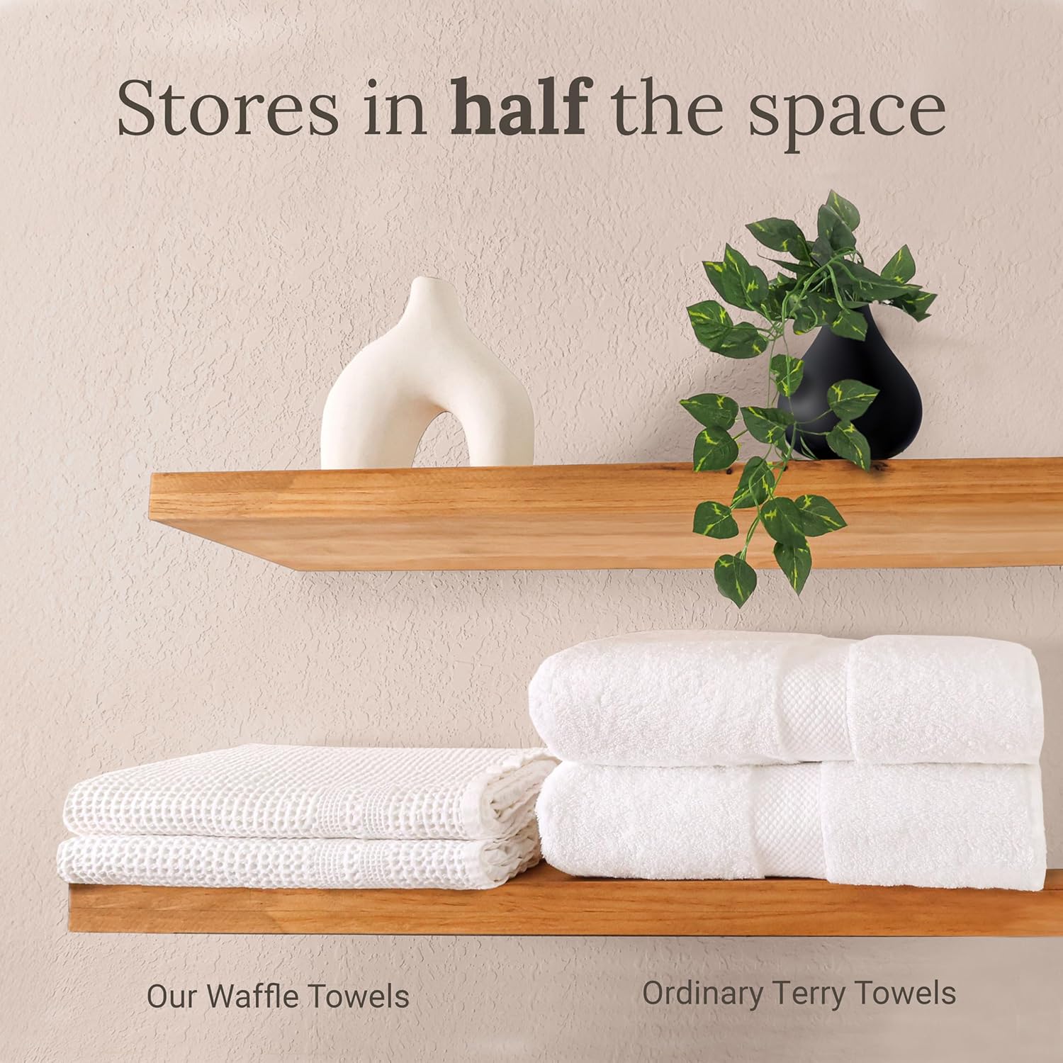 Gildentree Waffle Towels Luxury Soft and Witty