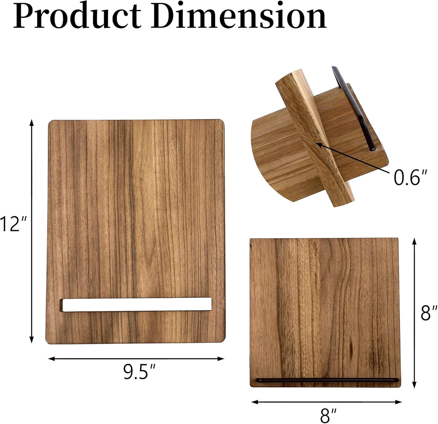 Eco-Friendly Wood Keyboard-FA V5 Kitchen Stand for Cookbooks