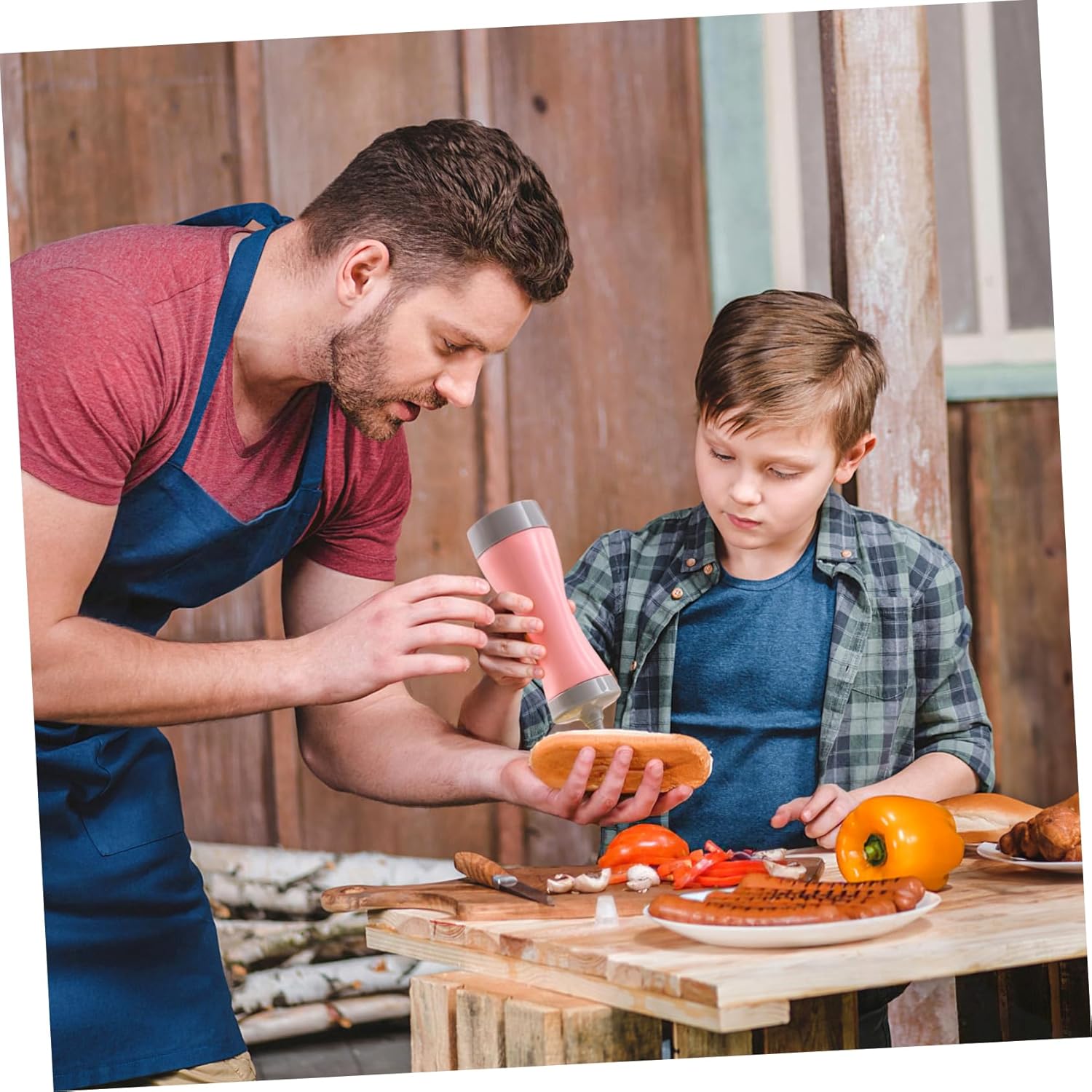 4-Pack Non-Deformable Squeeze Bottles Kitchen Essential Companion