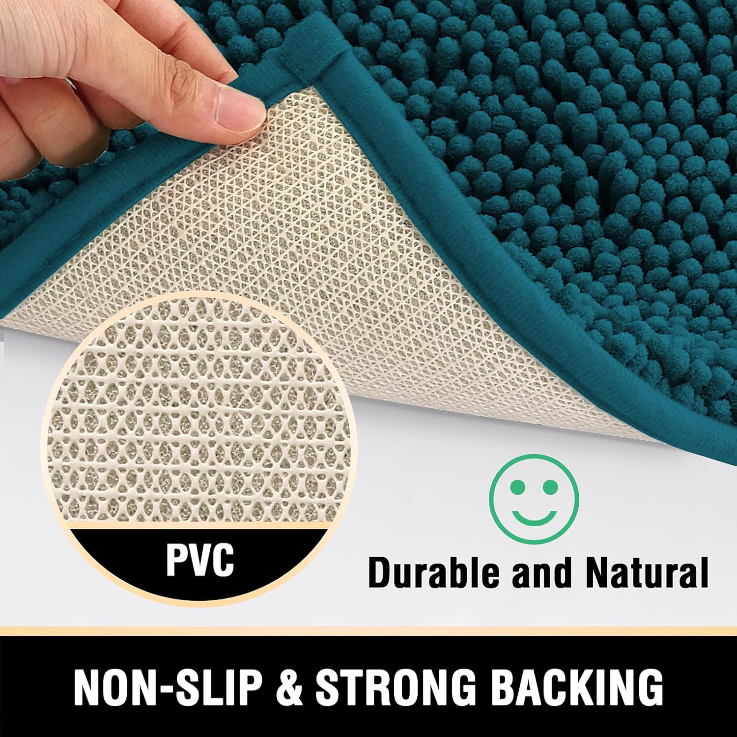 Luxury Microfiber Chenille Bath Mat