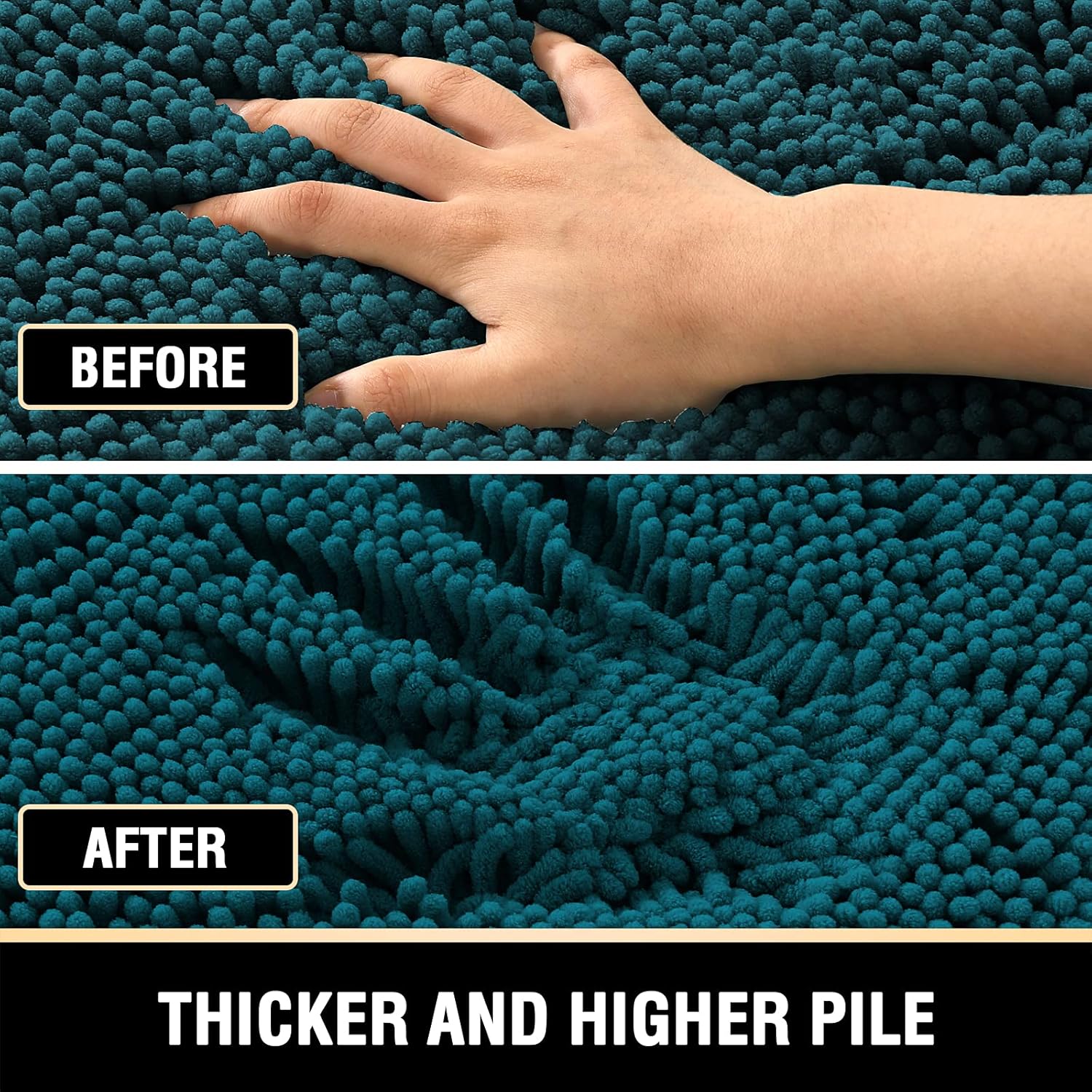 Luxury Microfiber Chenille Bath Mat