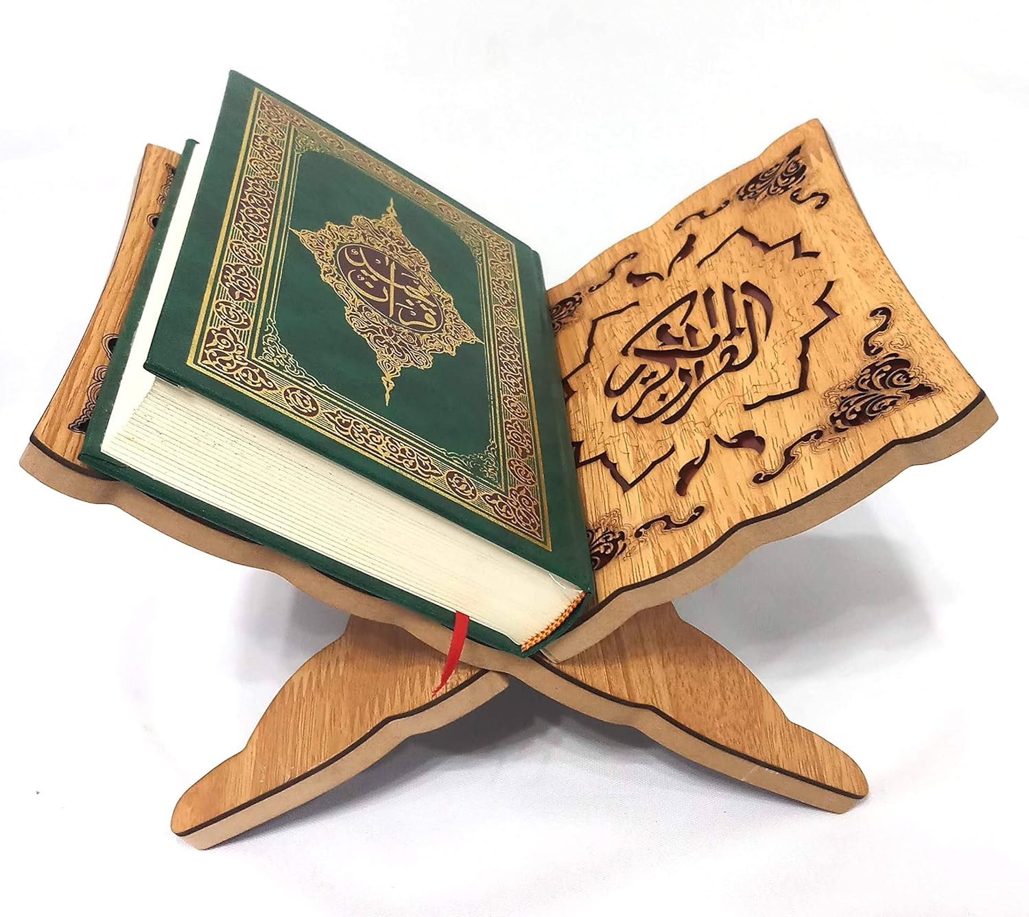 Beautiful Quran Stand with Arabic Calligraphy for Home or Gifting