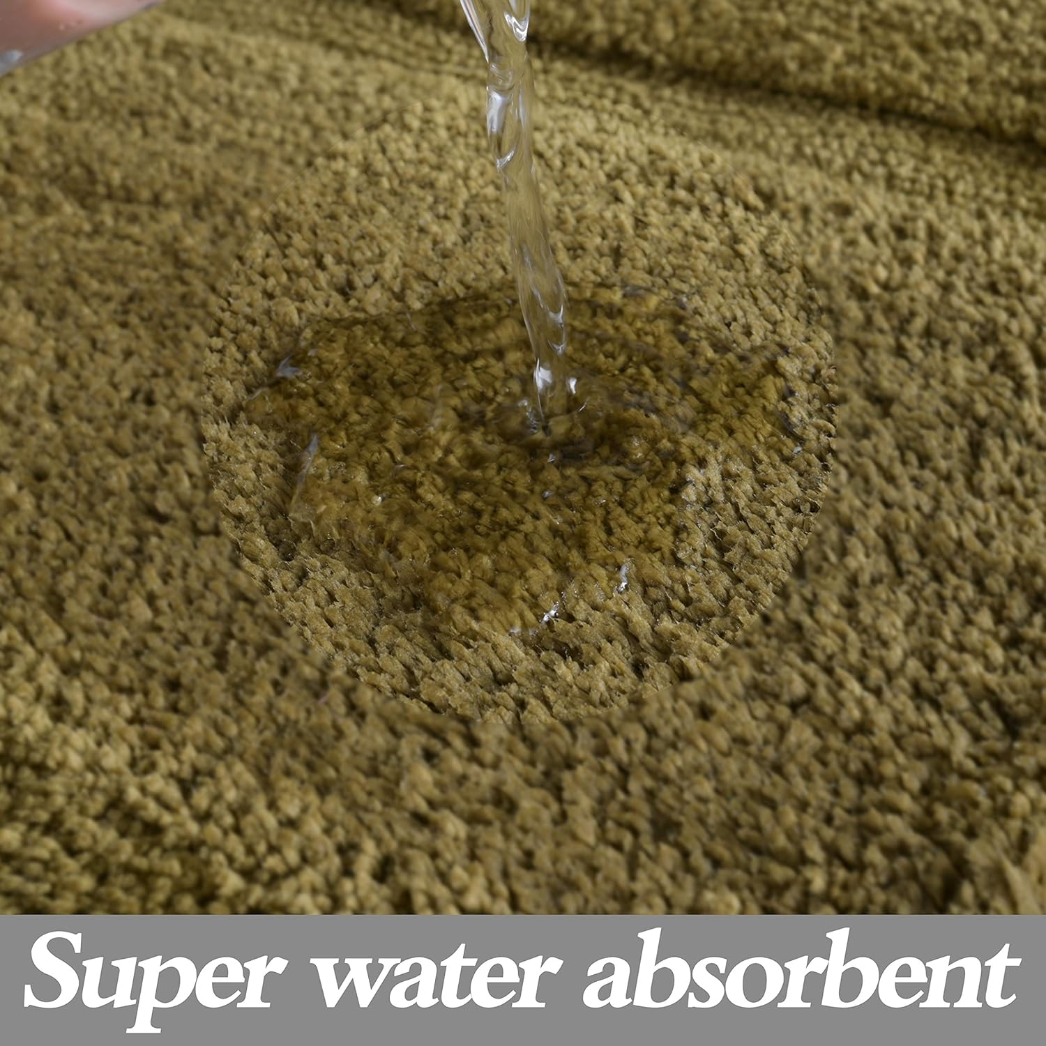 TOMORO Microfiber Non-Slip Bathroom Rug