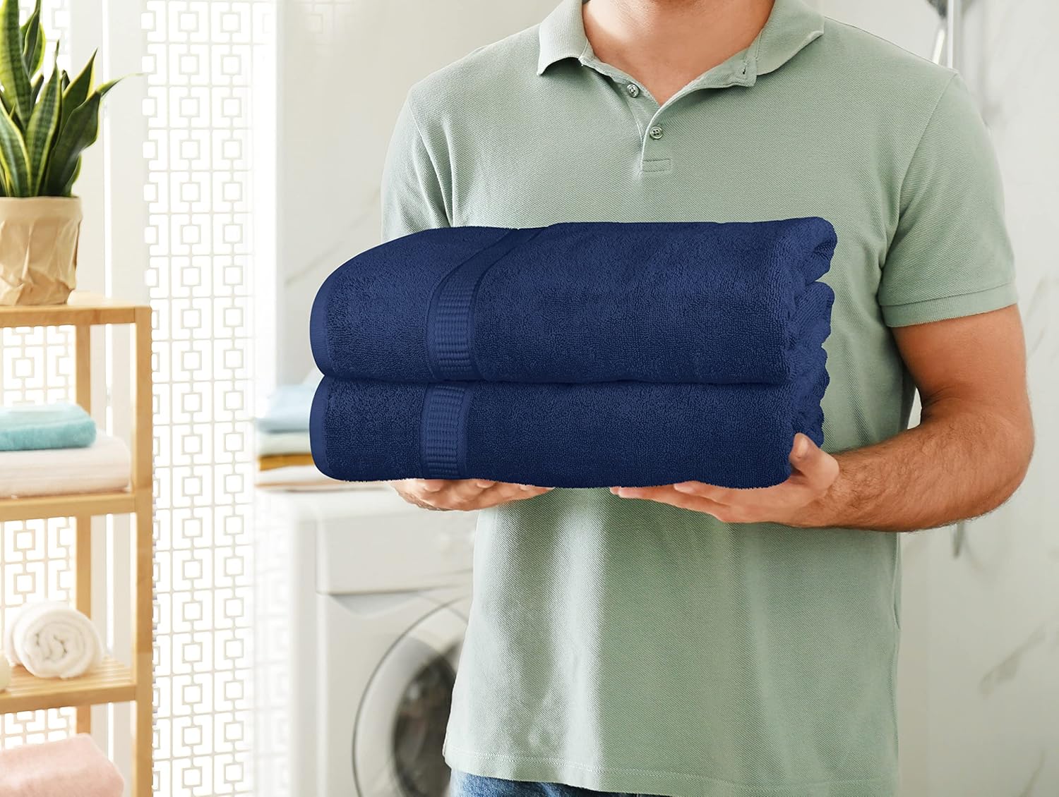 Utopia 8-Piece Luxurious Bath Towels 600 GSM