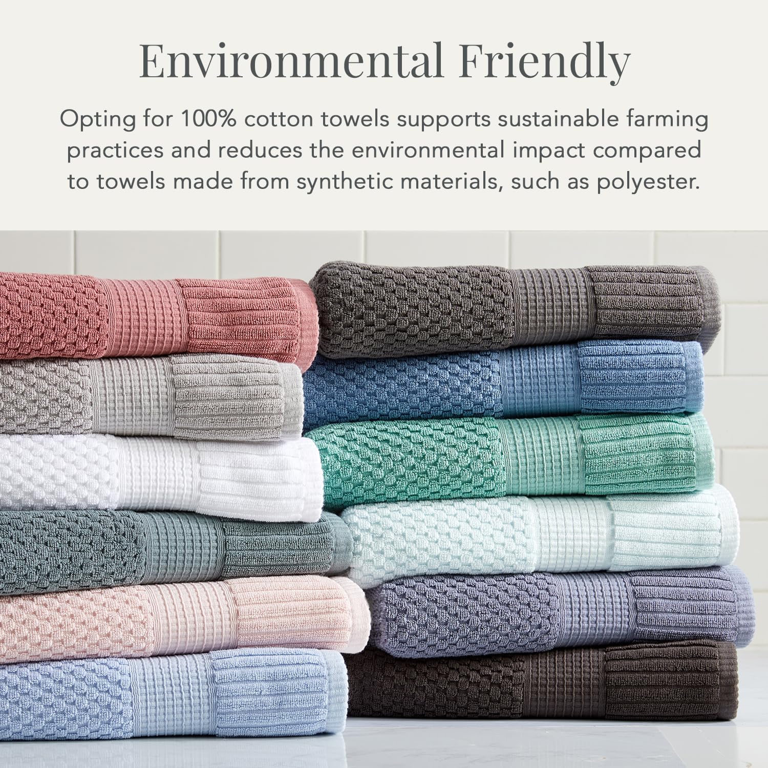 NY Loft 100 Cotton Towel Set 6 Piece