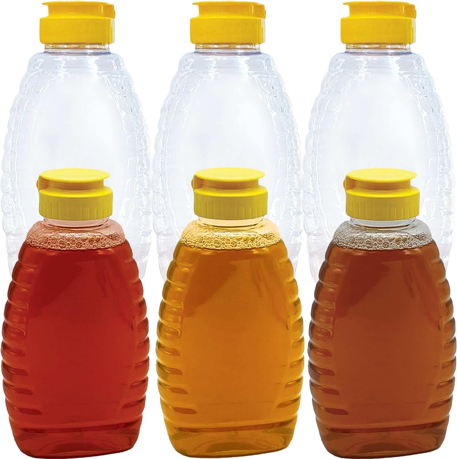 6-PK Easy-Squeeze Honey Bottles