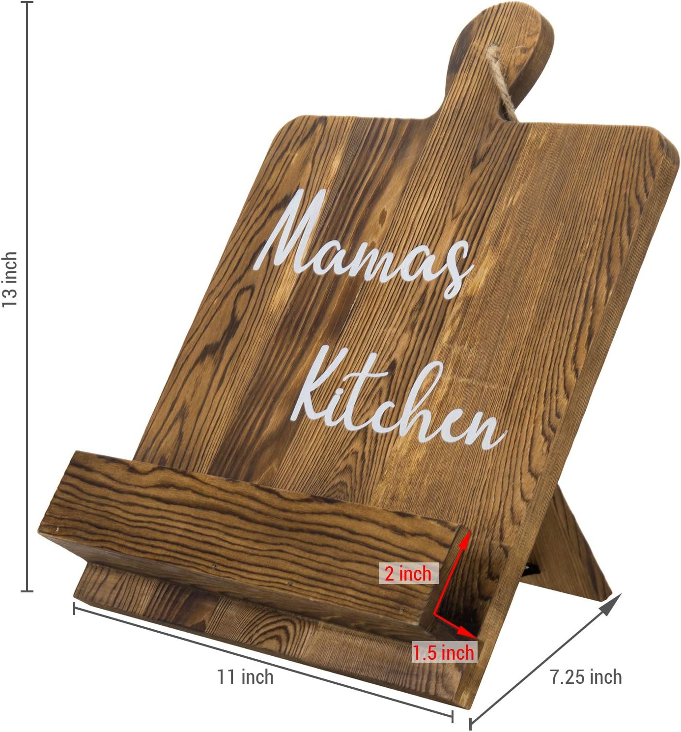 Rustic Kitchen Cookbook Stand