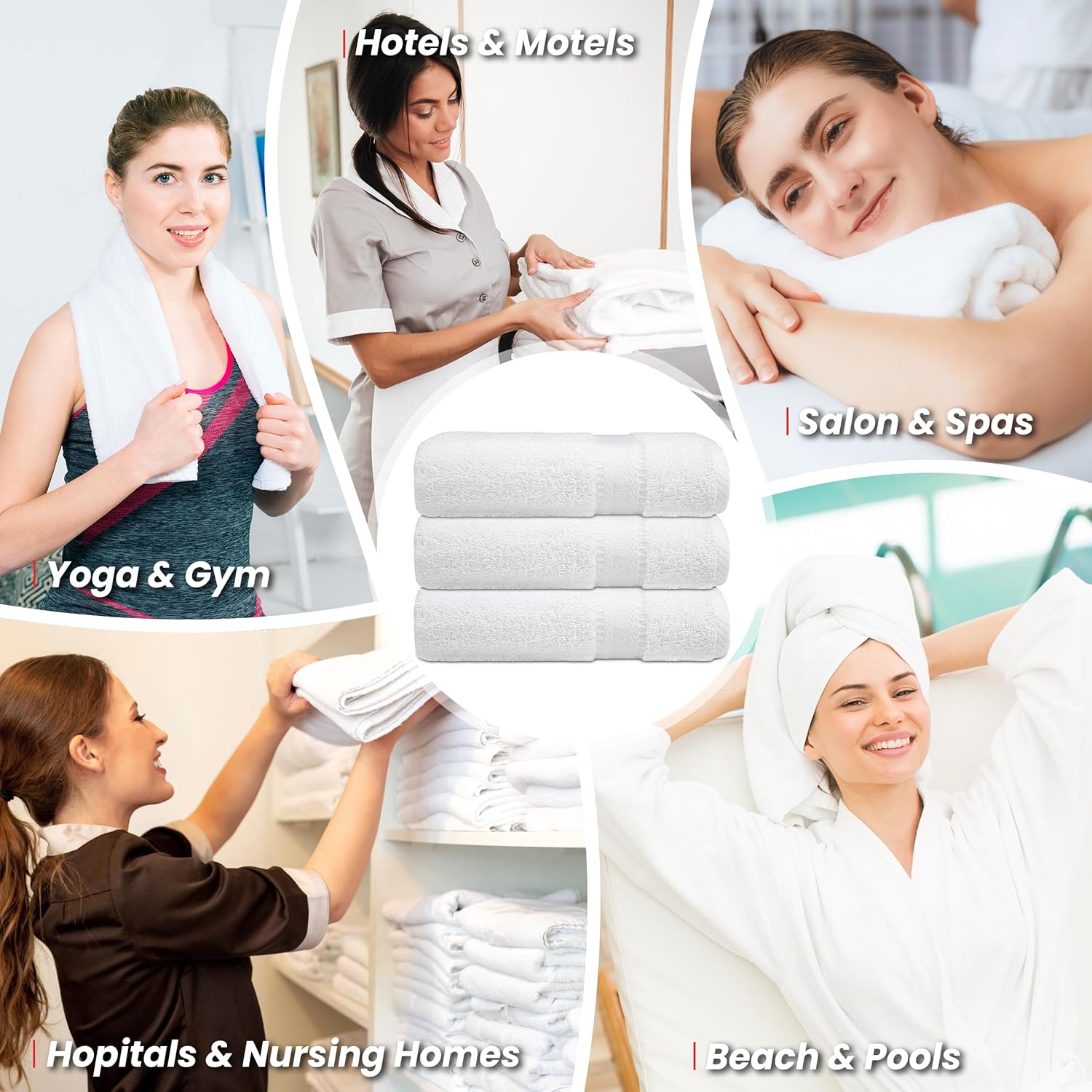 Luxury soften 16x27 Hand Towel Set