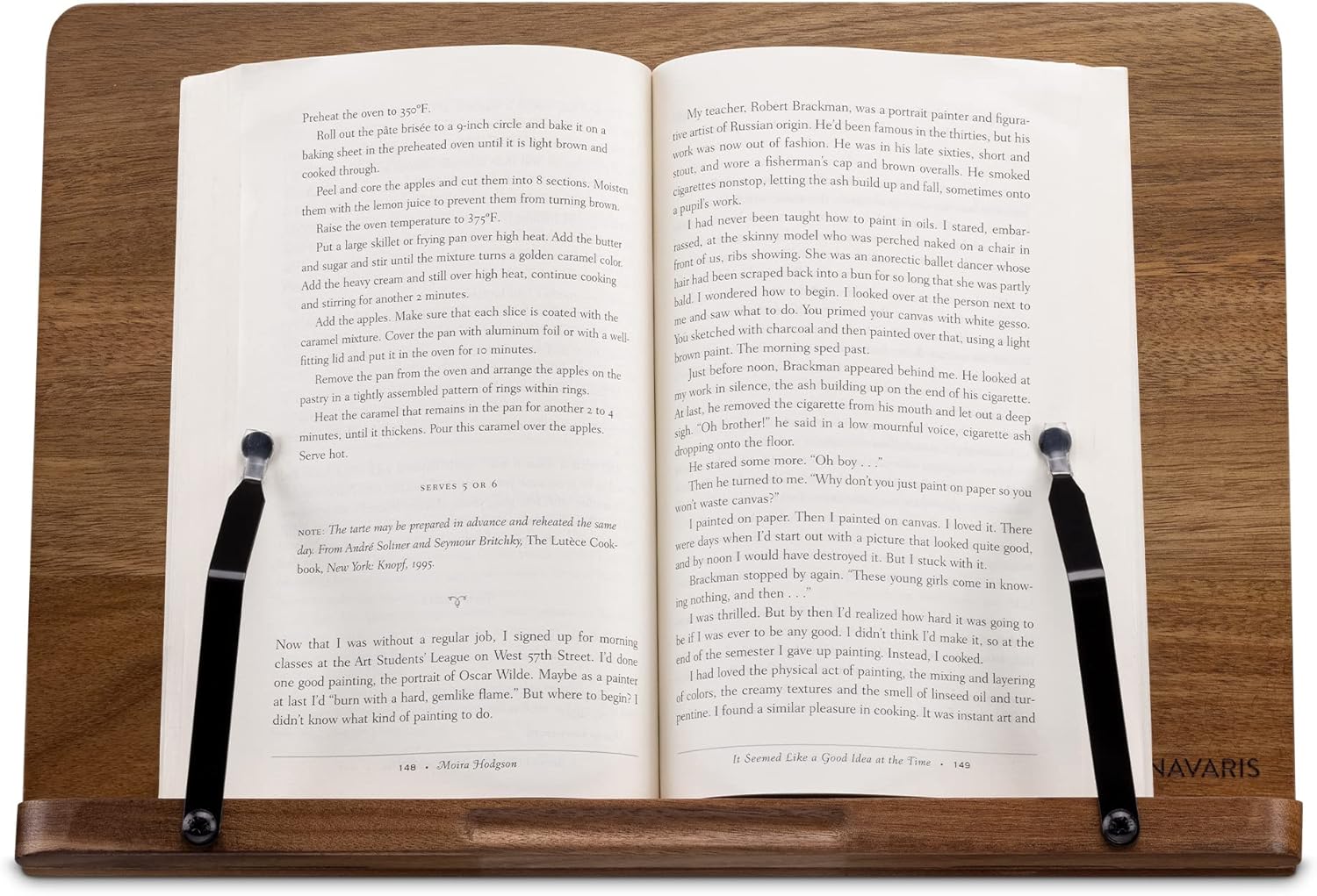 Wooden Easel Stand for Recipe Cookbooks