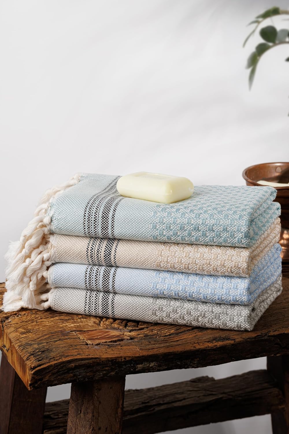 DEMMEX - Luxury Waffle cotton Bubbles Turkish Hand Towels