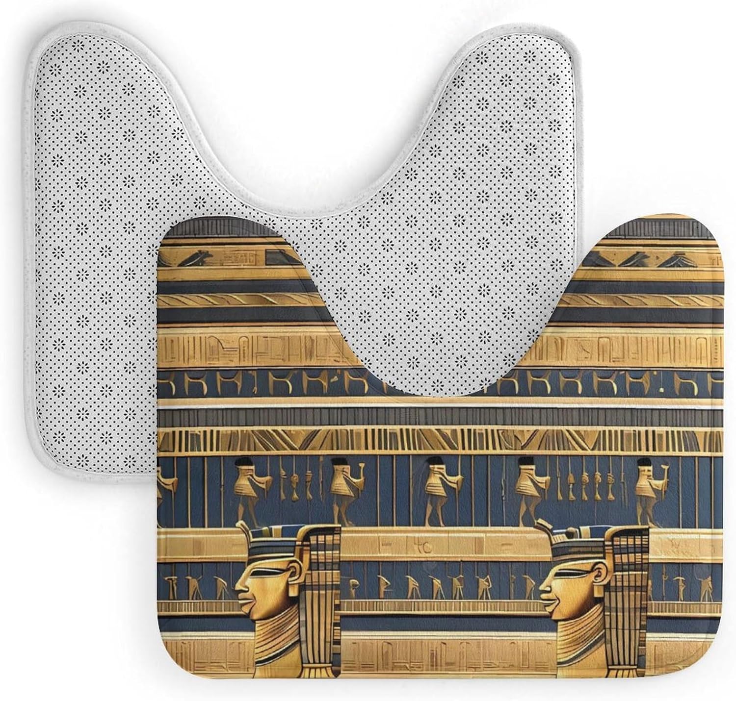 Egyptian Pharaonic Soft Non-Slip Cartoon Toilet Rugs for Home Use