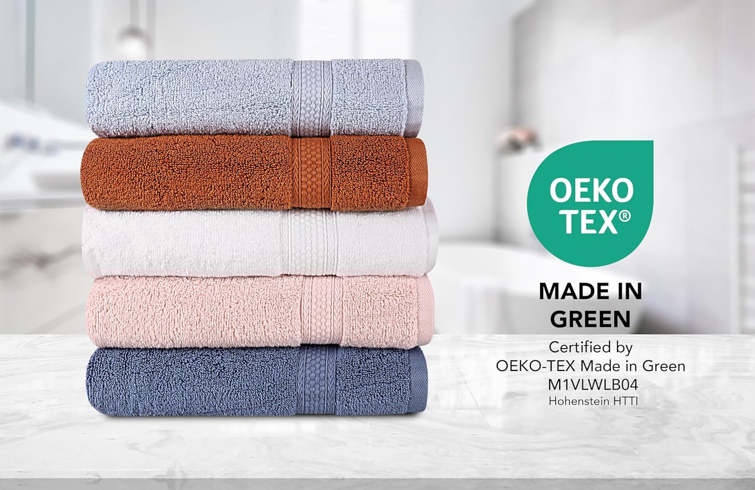 A1 Home Collections Burnt Caramel Bath Towels Pack of 4