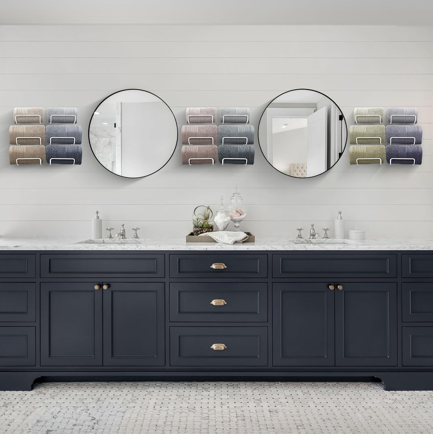 Efficient 6-Level Towel Holder System