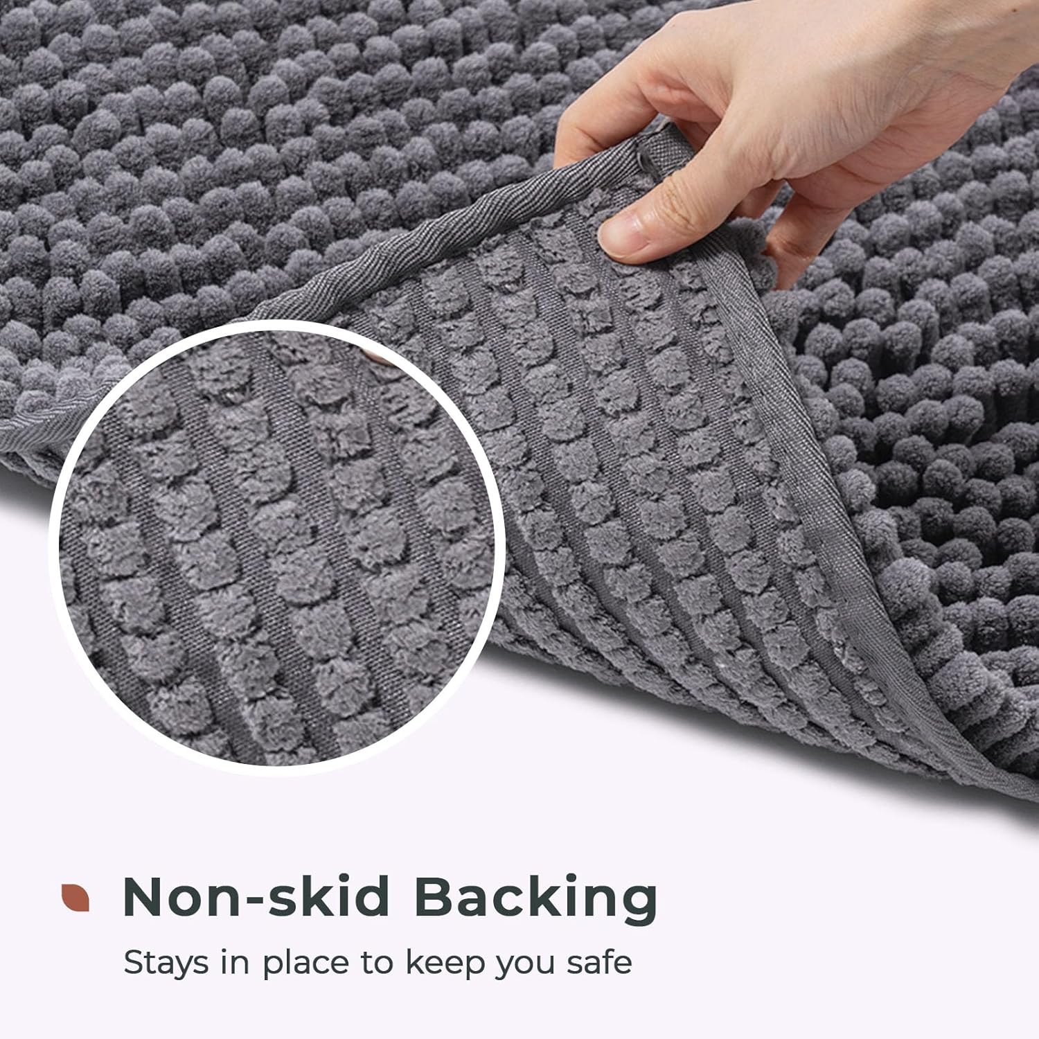 Luxurious Chenille Bathroom Mat