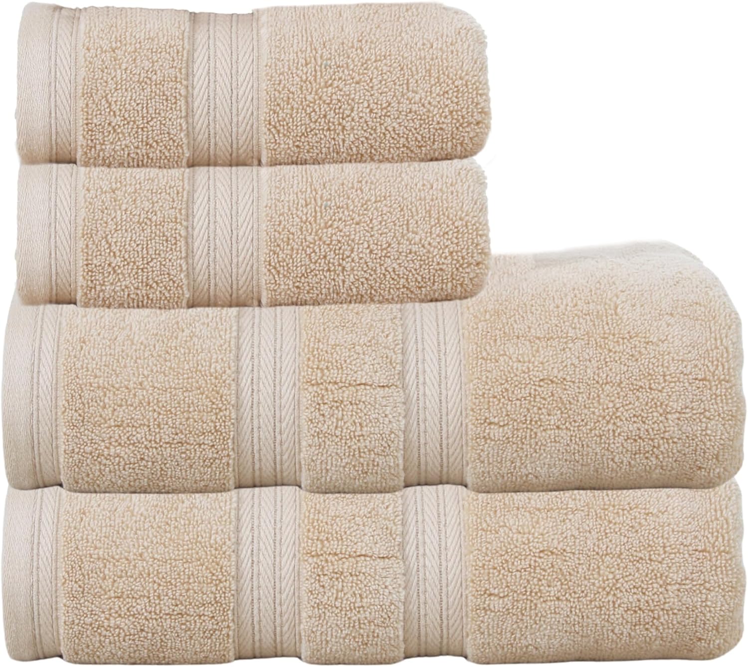 Elegance Essentials 550GSM 100 Cotton Zero Twist Quick Dry Bath Towel Set
