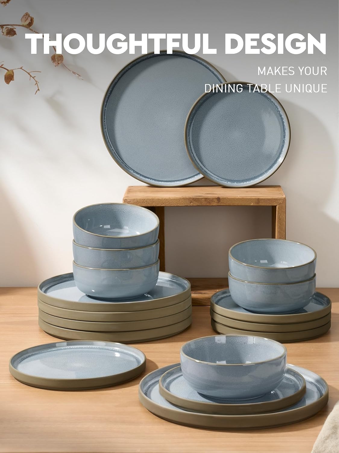Famiware Nature Plates and Bowls Set - 18 Pieces