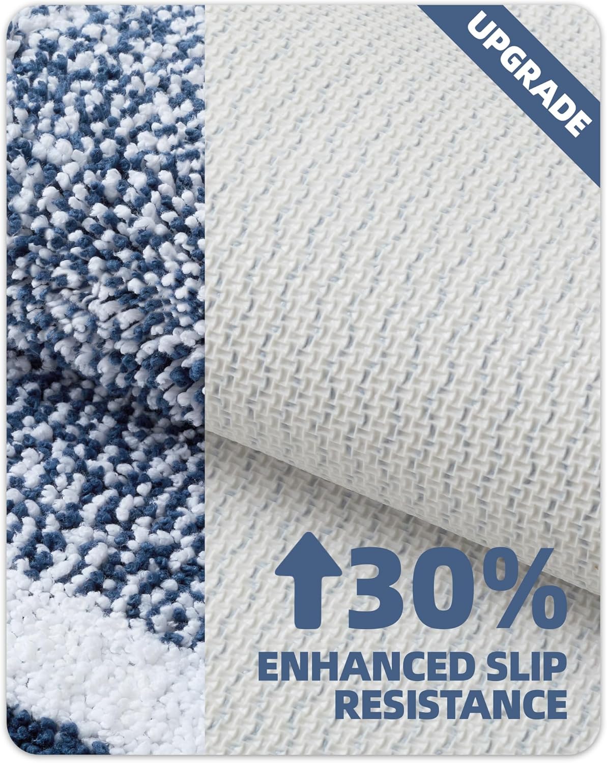 ColorGeometry Dark Blue Bath Mat 16x24 Non Slip