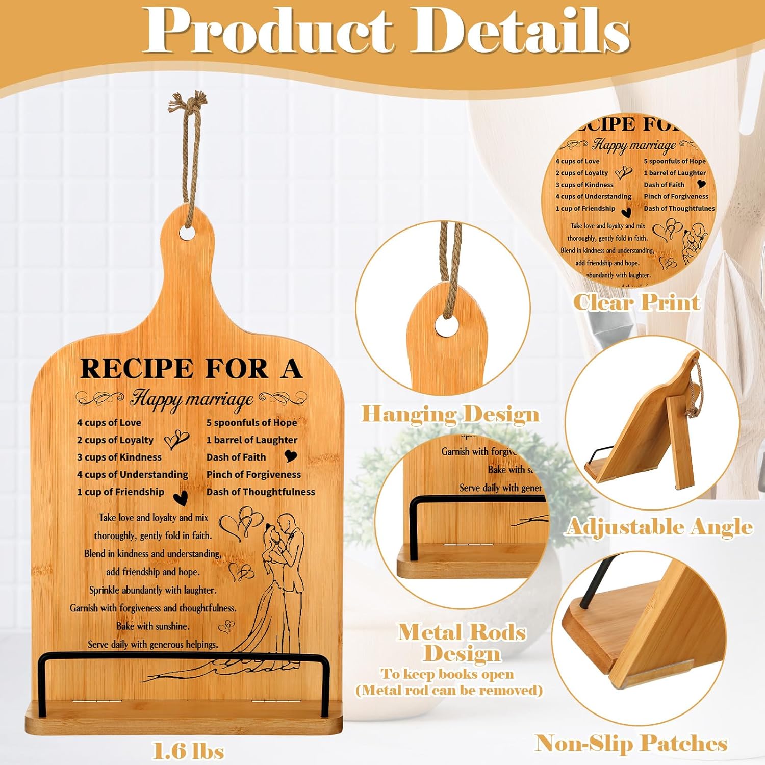 Marriage Cookbook Holder