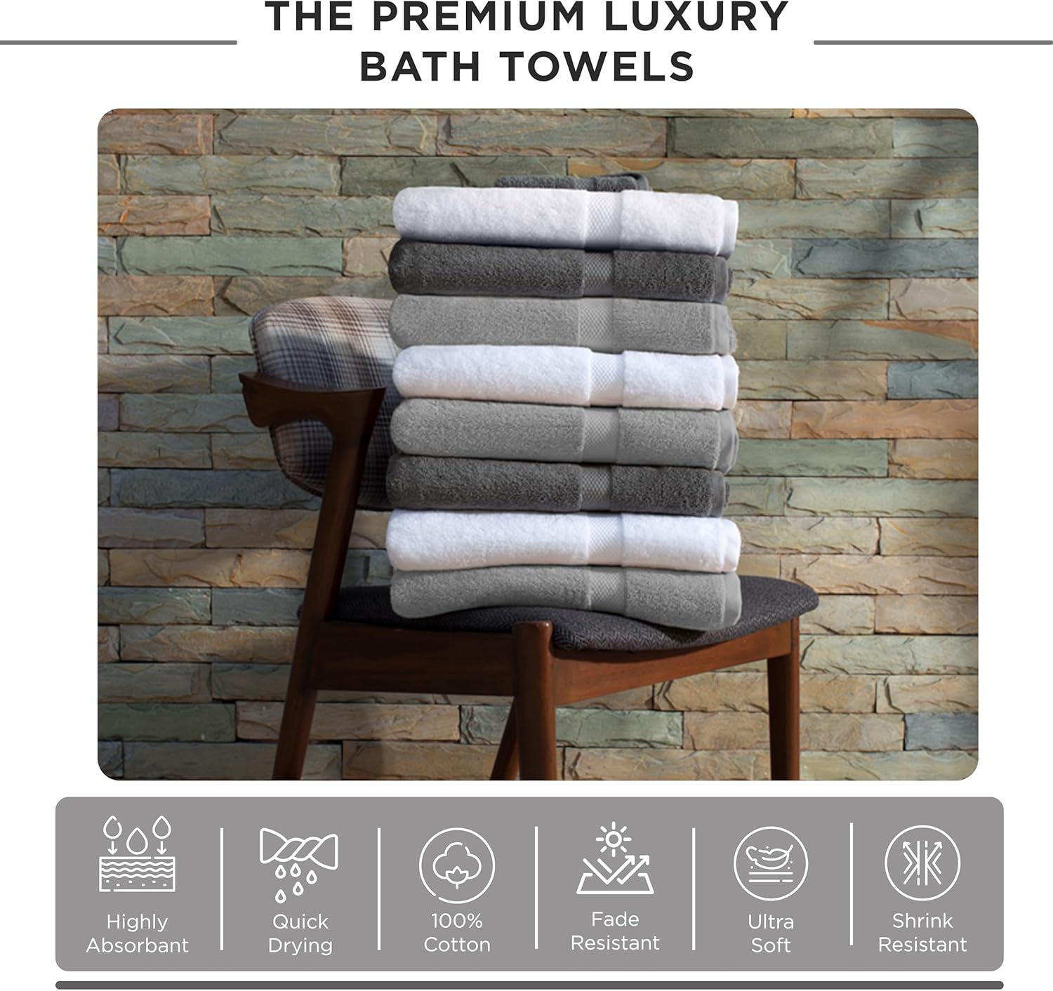 Luxury 100 Cotton Bath Towel for Hotels Salons and Spas