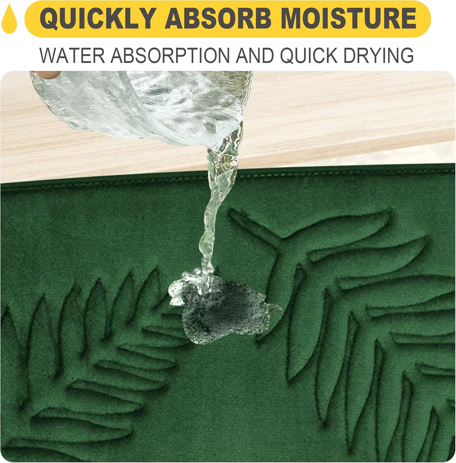 Voofly Memory Foam Bath Mat 32 X 20 Green