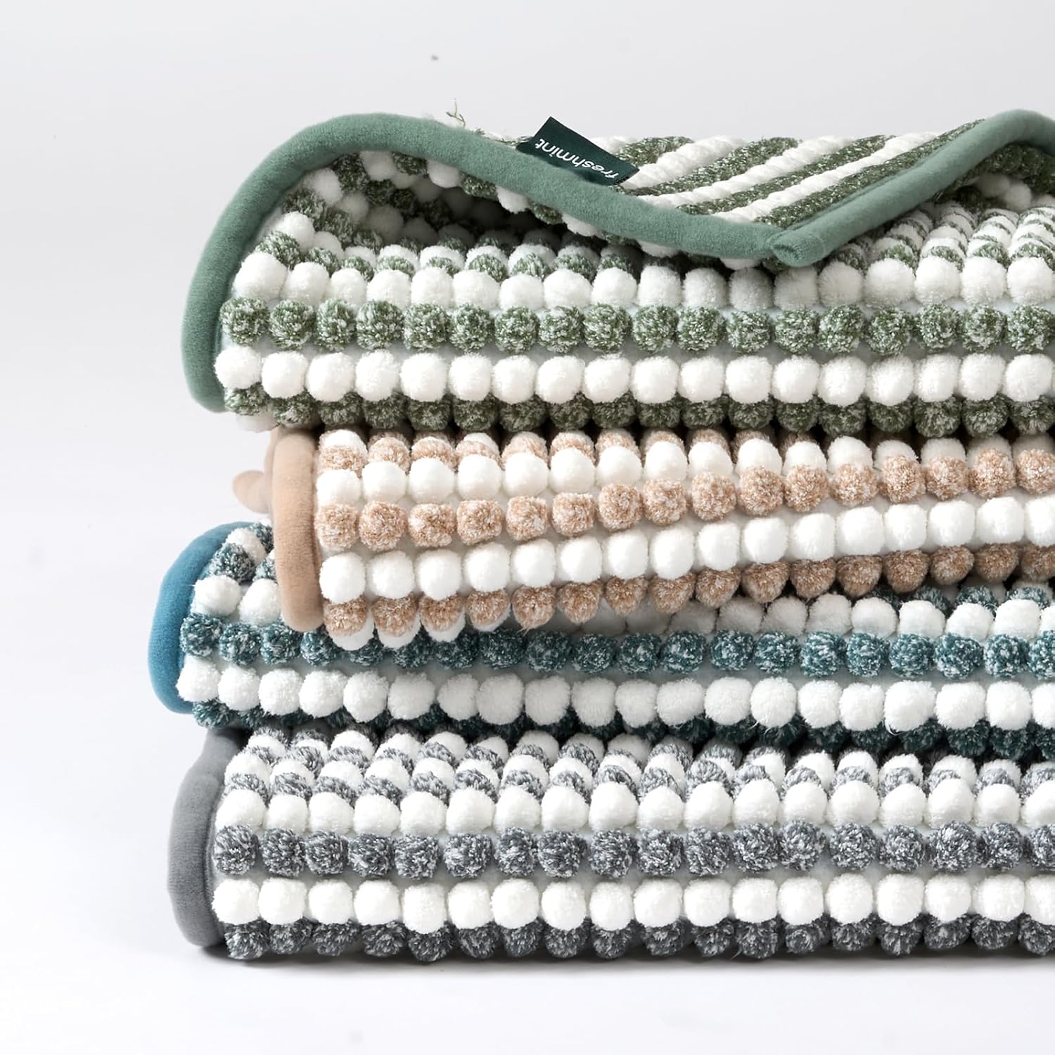 FRESHMINT Chunky Ombre Chenille Bath Rug 24x36
