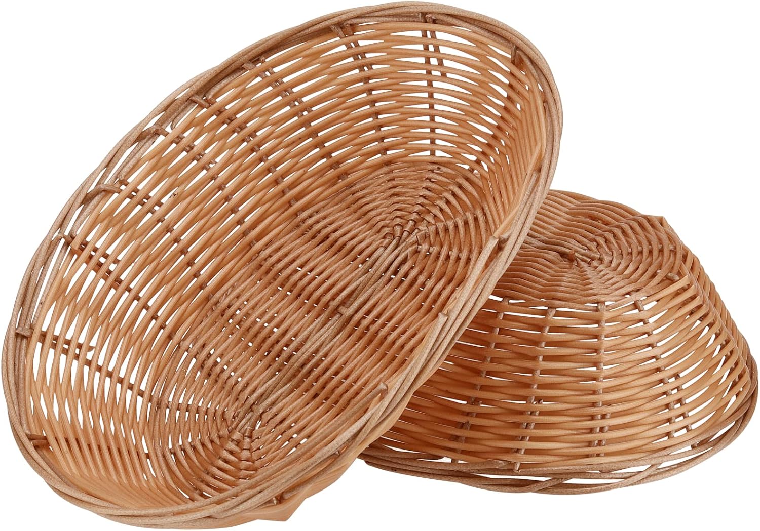 15-Piece Set - Elegant Wicker Bread Baskets for Kitchen Home Storage