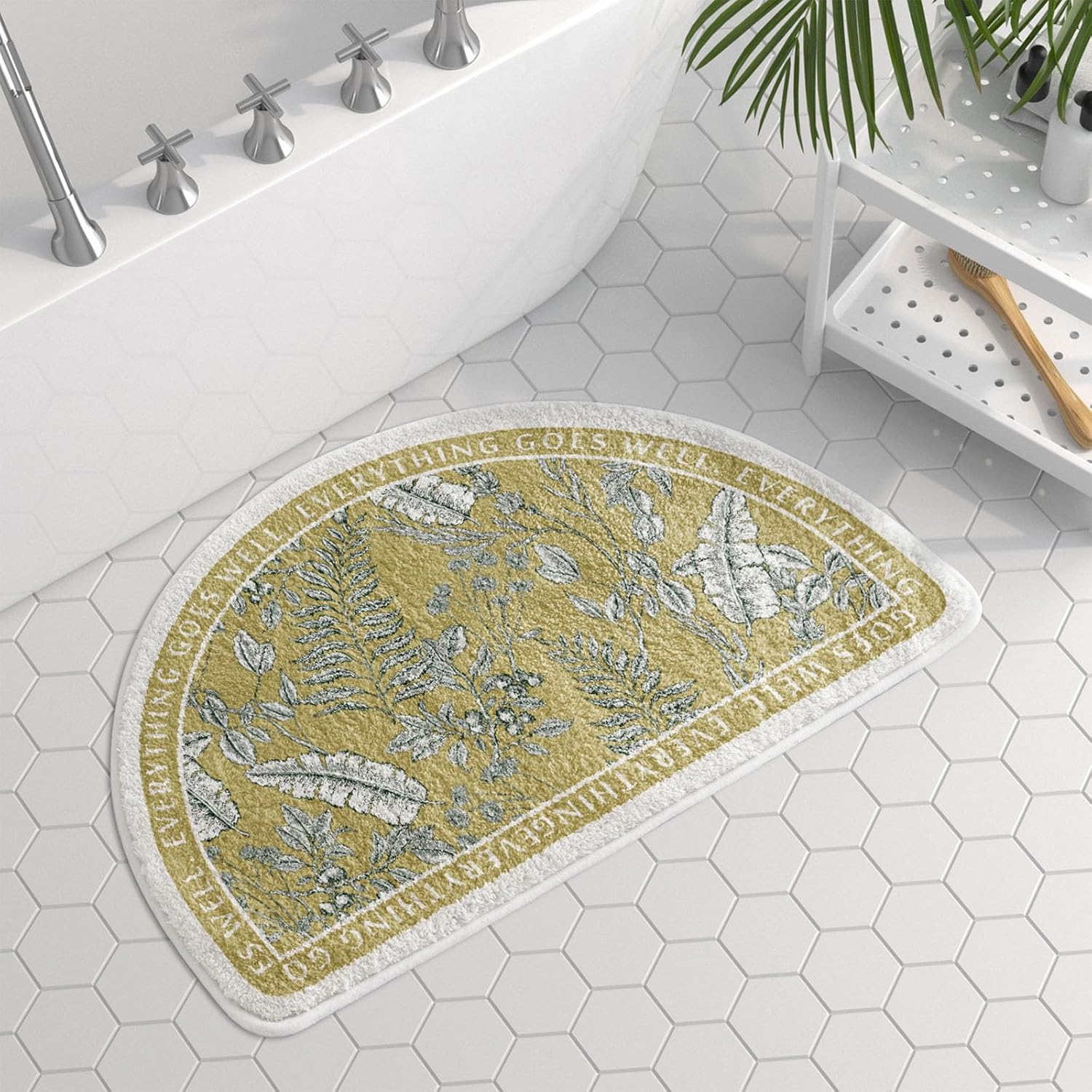 VCTops Half Circle Bathroom Rugs