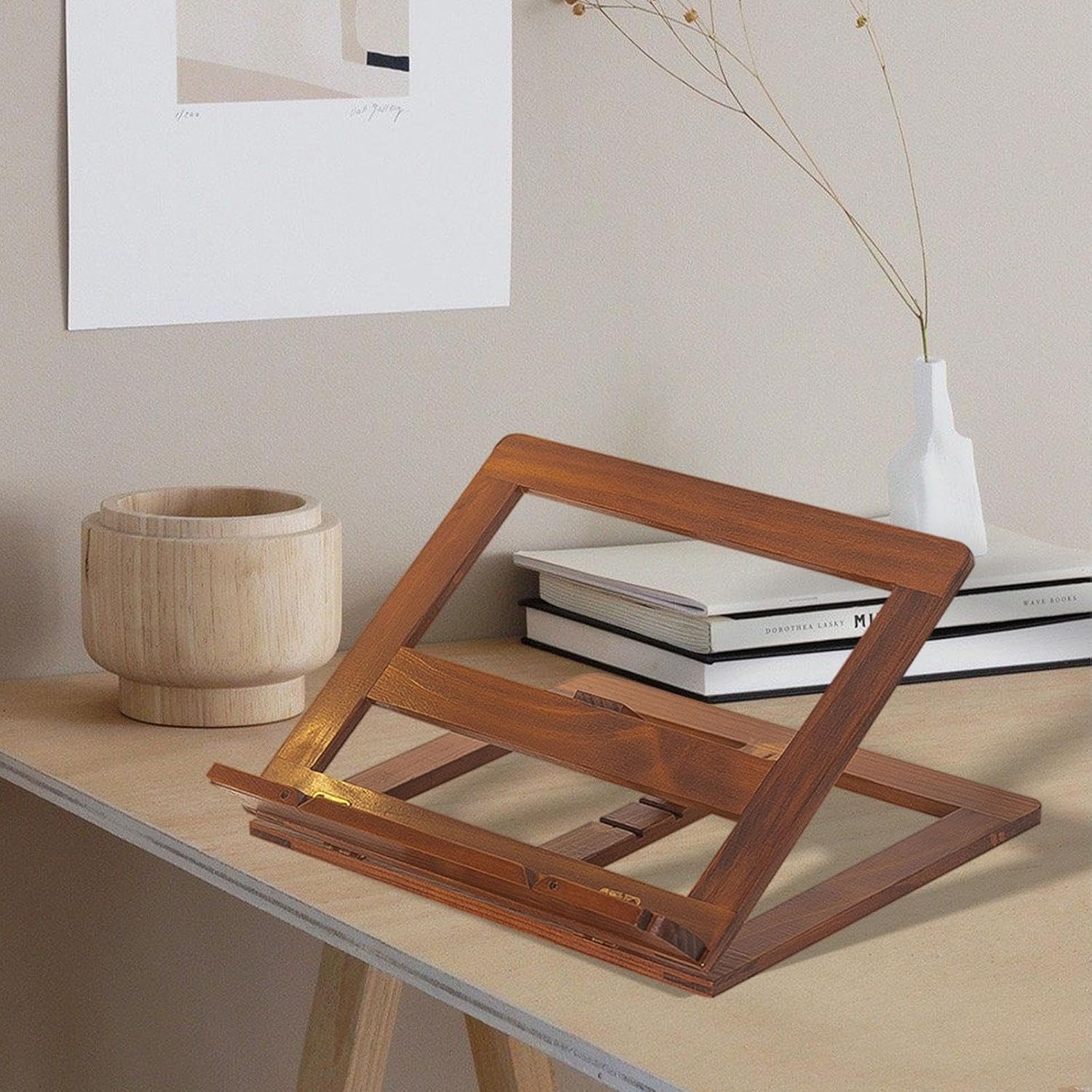 Adjustable angles multi-functional stylish book stand for avid readers and techies