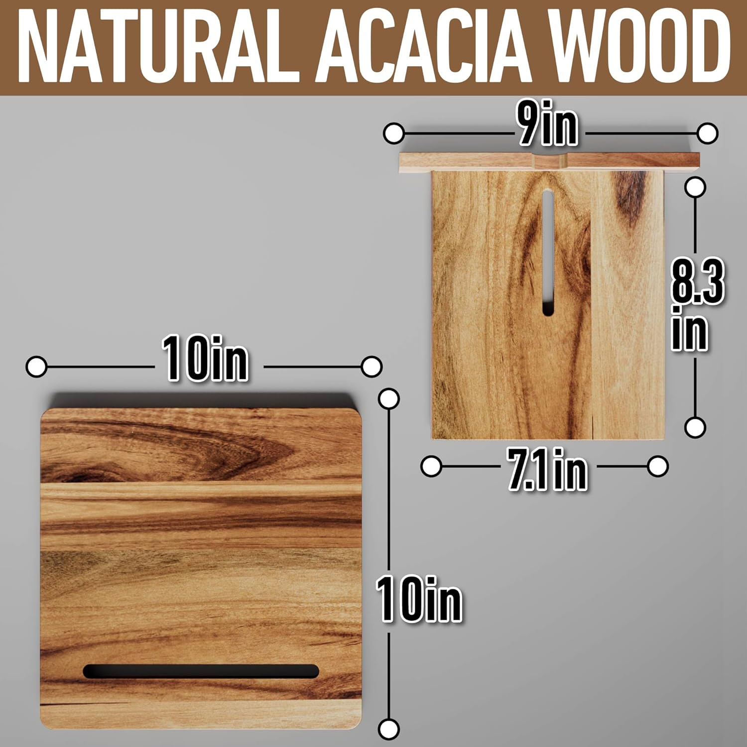 Acacia KitchenBook Stand - exquisite design for easy cooking