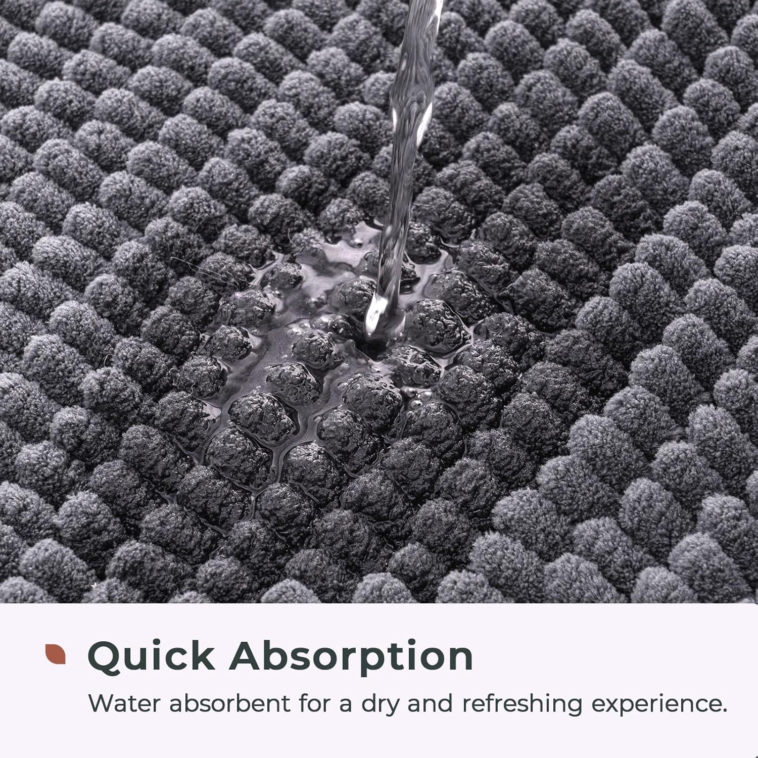 Luxurious Chenille Bathroom Mat