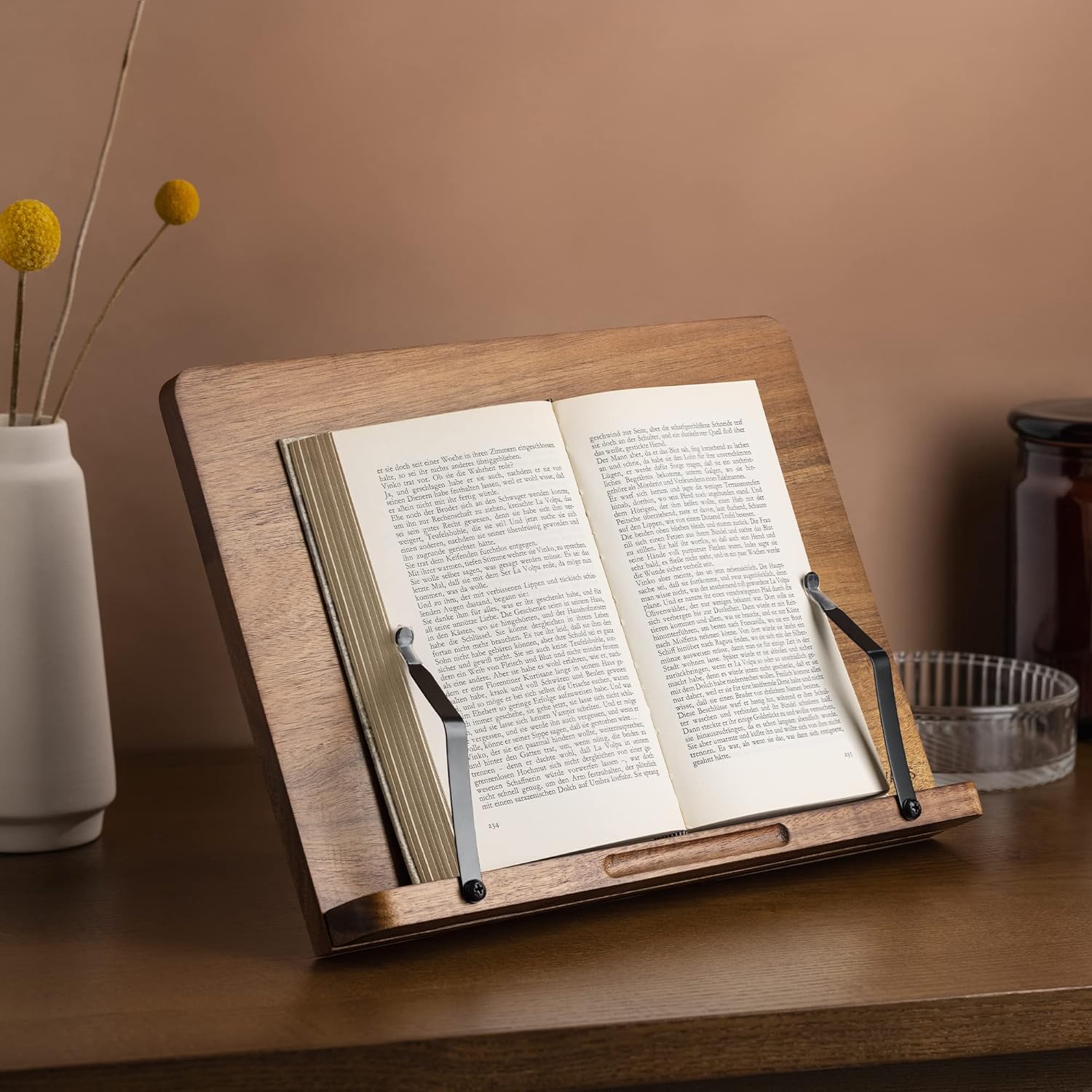 Wooden Easel Stand for Recipe Cookbooks