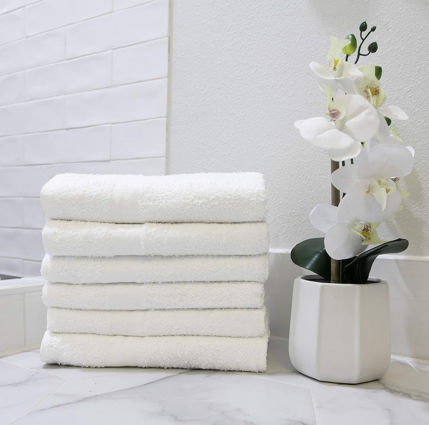 Pacific Linens Lightweight Thin Bath Towels Set