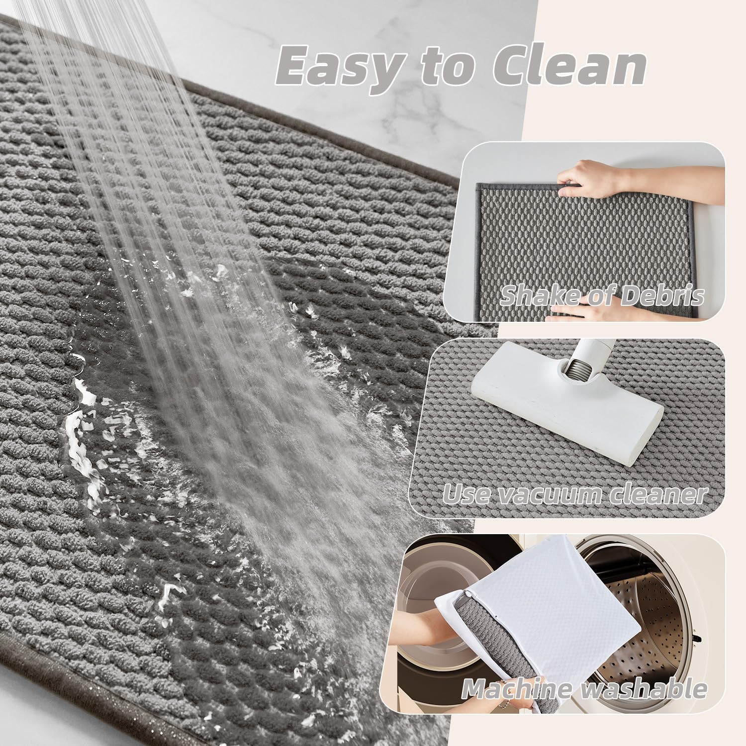 Luxury Soft Chenille Bath Mat