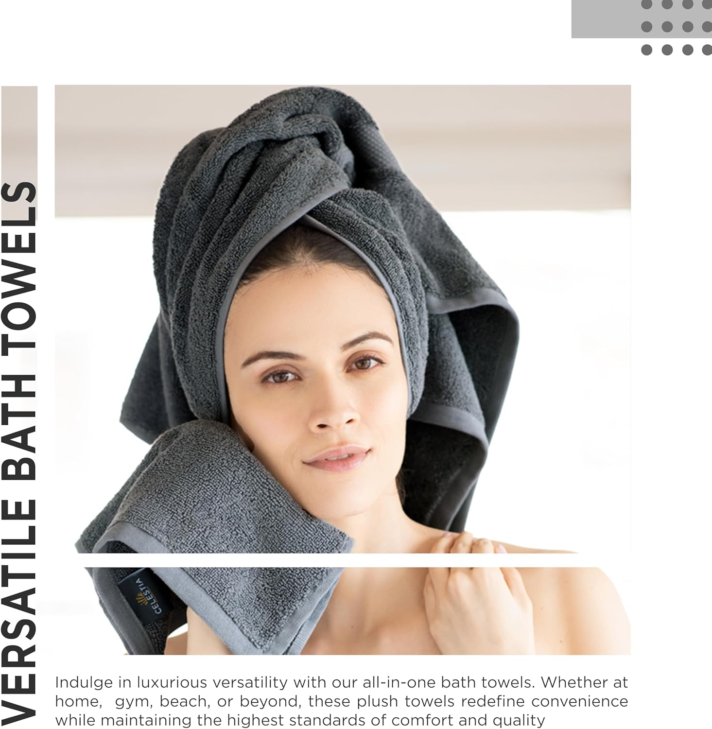 Luxury 100 Cotton Bath Towel for Hotels Salons and Spas
