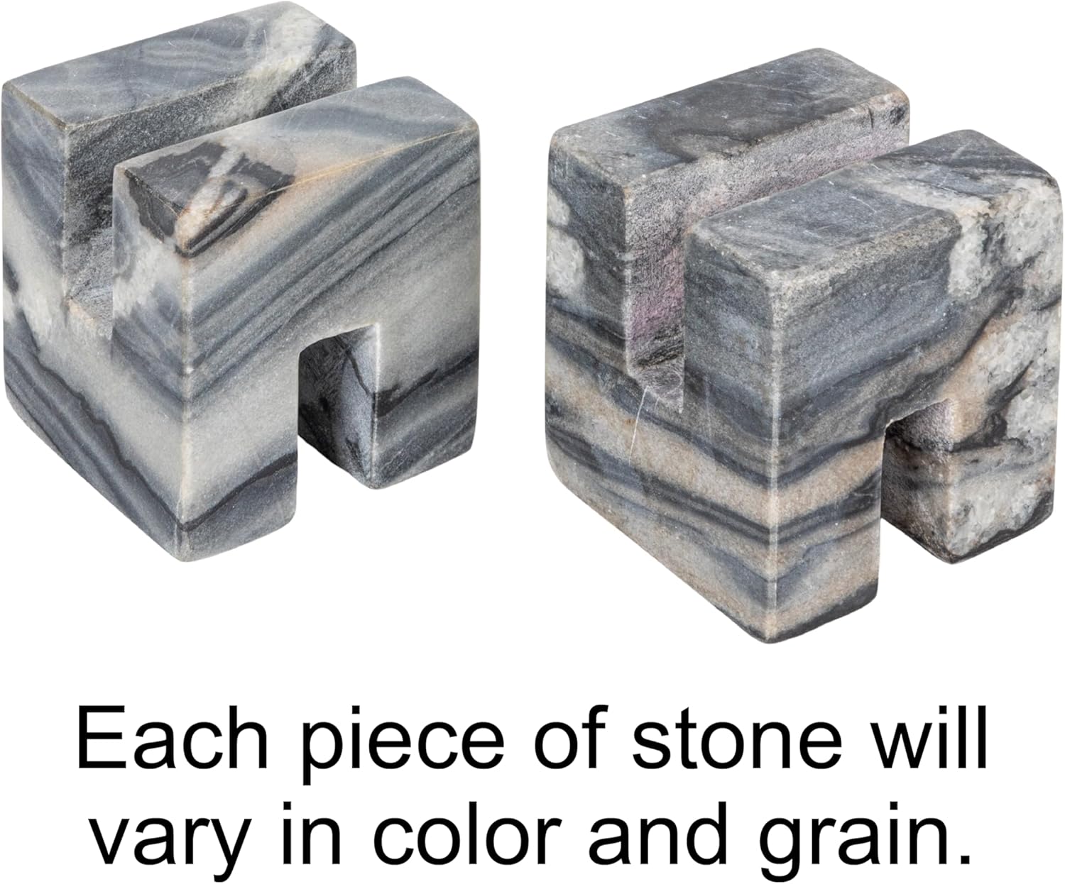 Creative Co-Op Gray Marble Cookbook Stand