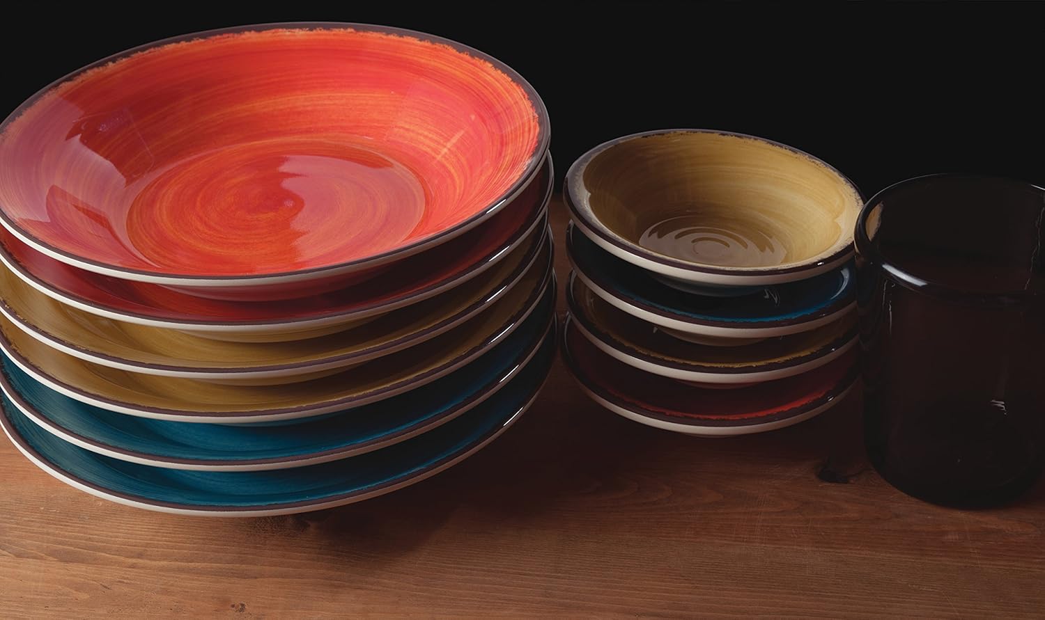 Melamine Dinner Plate - Rustic Pottery Style