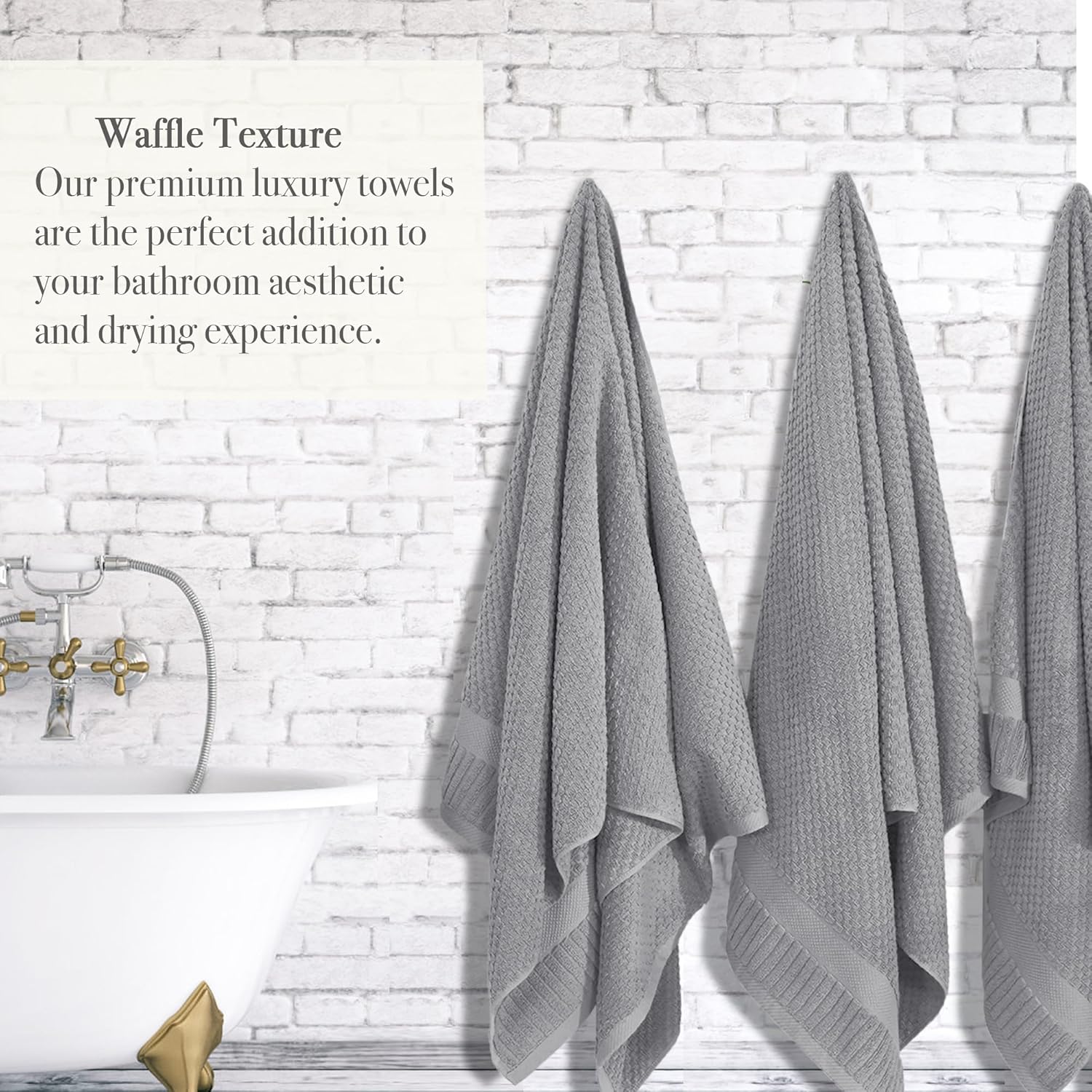 Luxury Soft 100 Cotton Bath Towels for Men Women