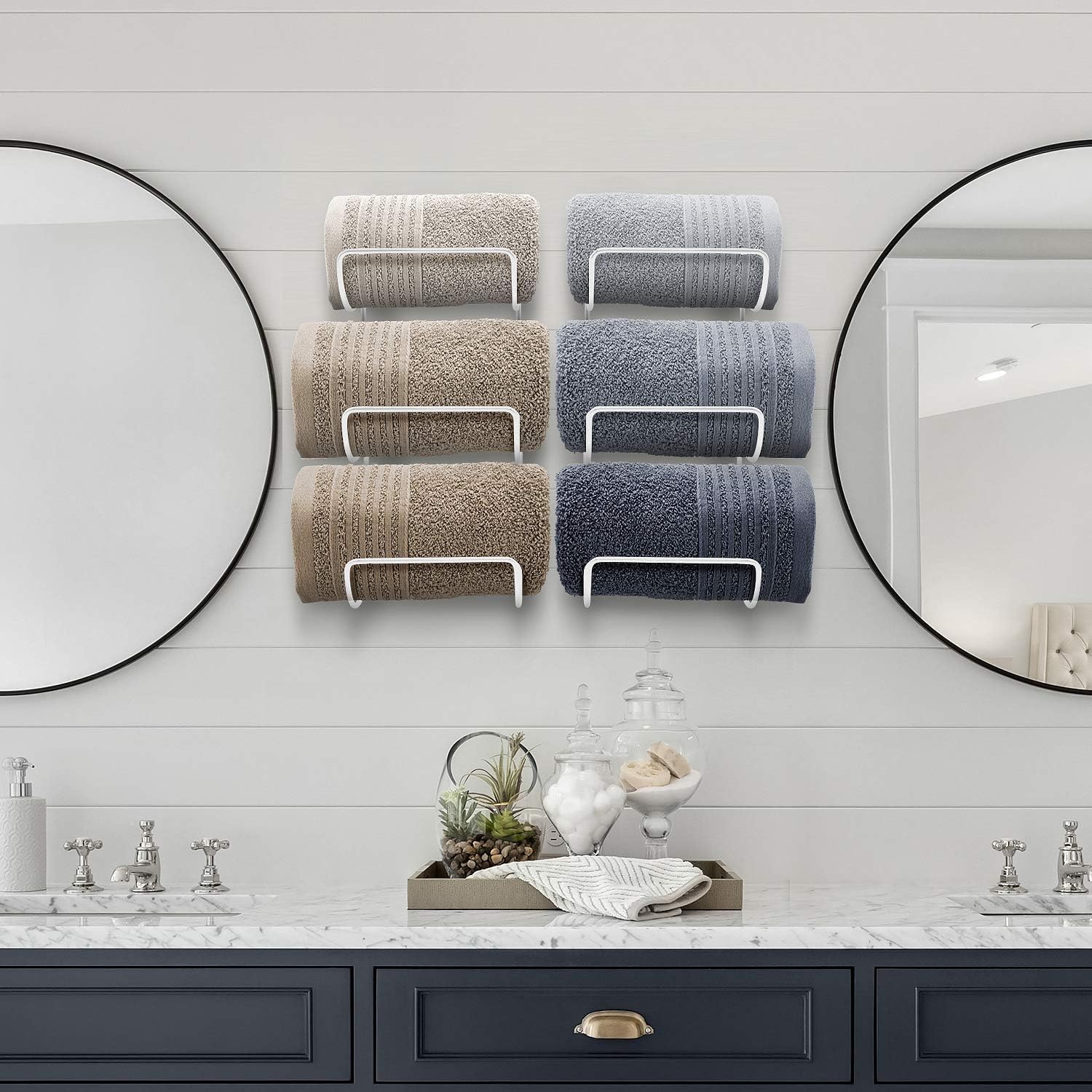 Efficient 6-Level Towel Holder System