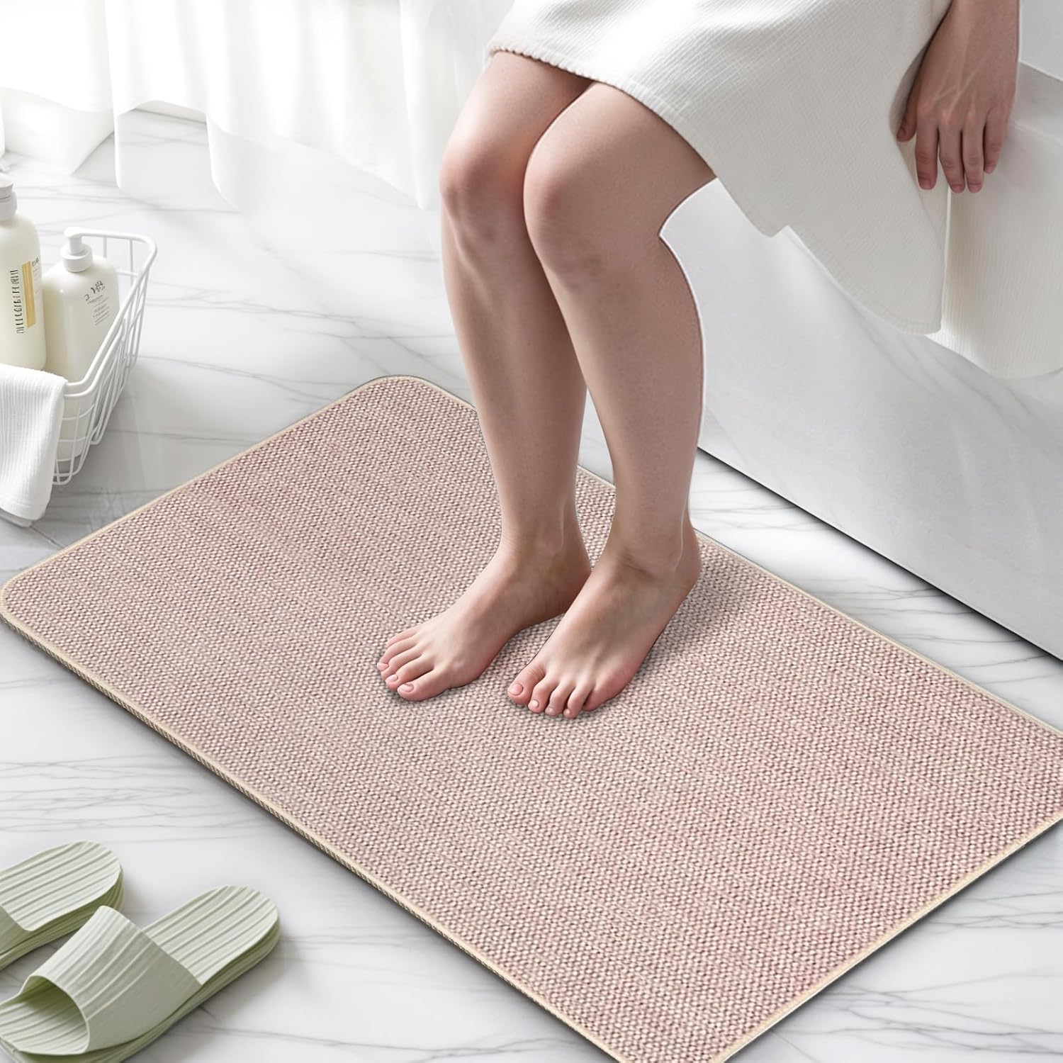 Comfort-Soft Non-Slip Bathroom Rugs