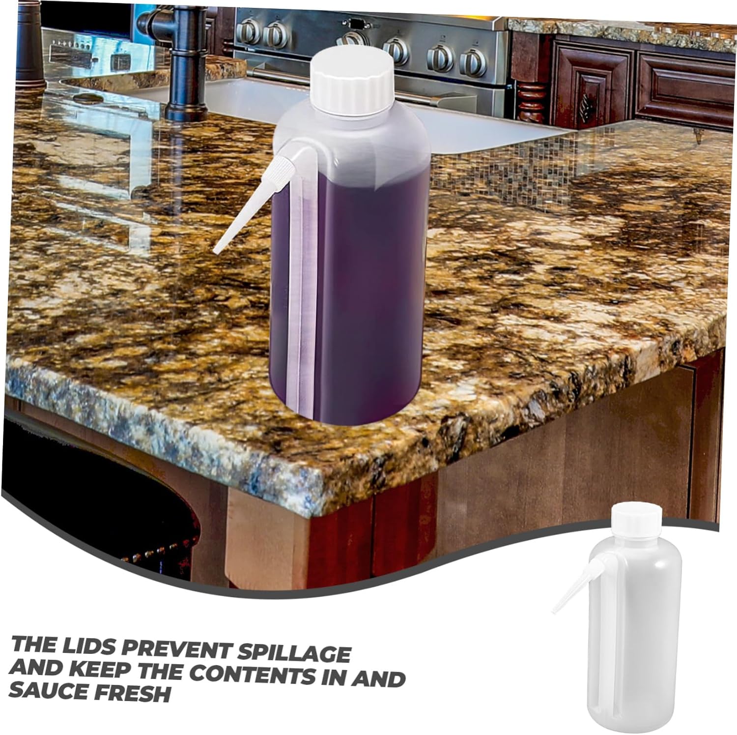 Cabilock 5-Pack Squeezable Condiment Bottles
