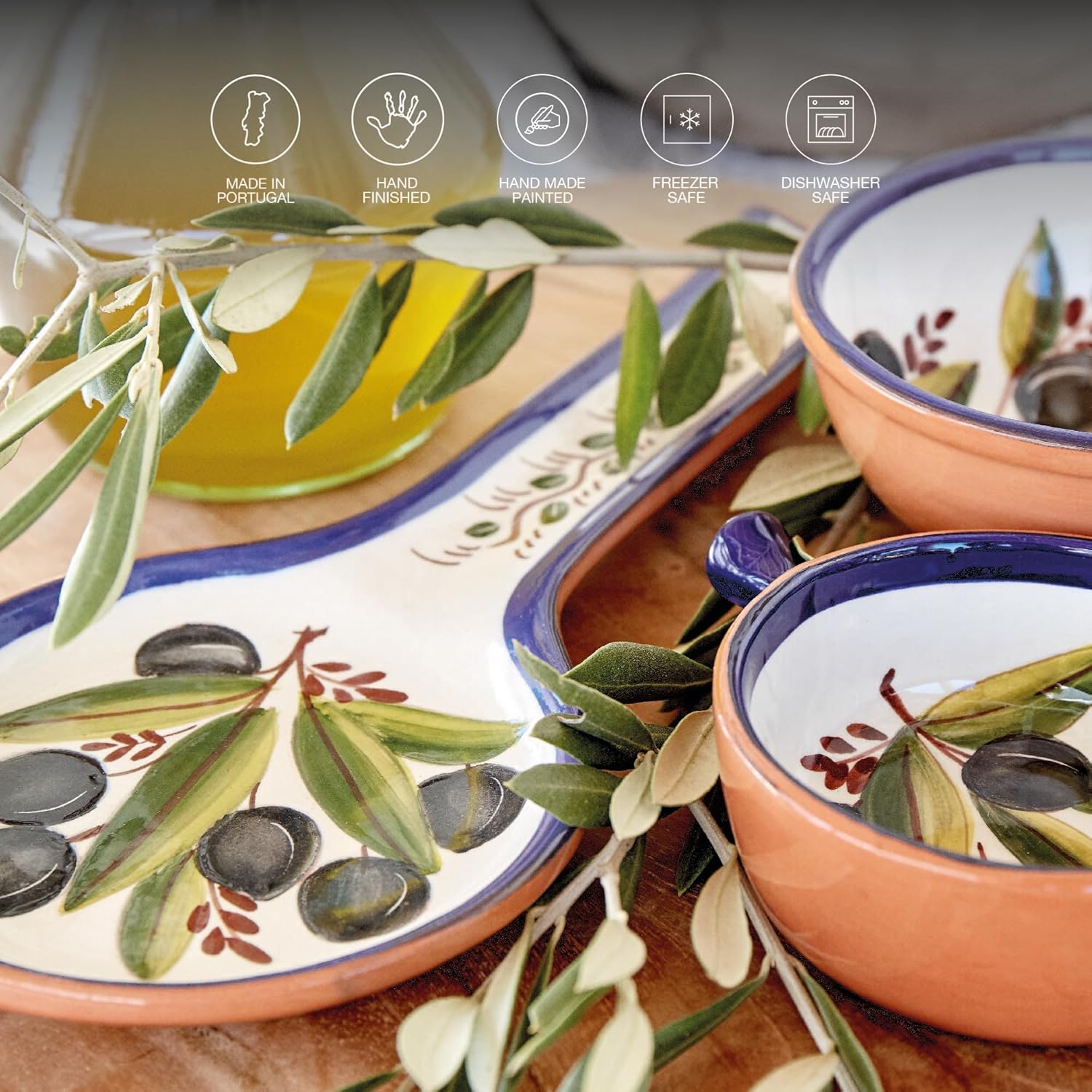 Natural Beauty 7 Dinner Plate - Earthenware Dishware Perfect for Dining