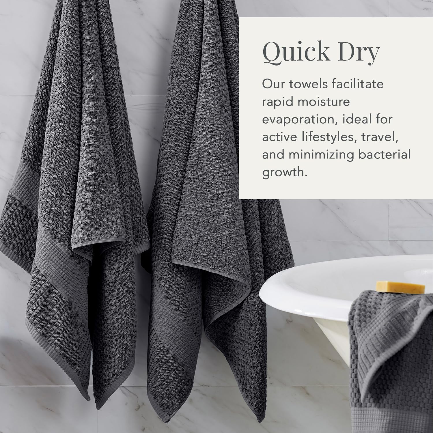 NY Loft 100 Cotton Towel Set 6 Piece