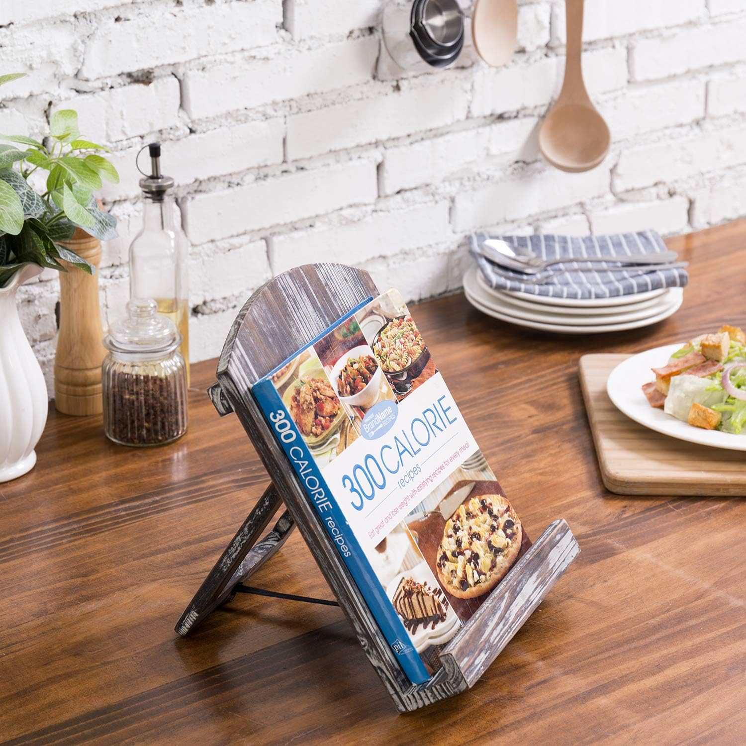 Sturdy Kitchen Stand for Cookbooks magnitude showcases placeCompact Design with