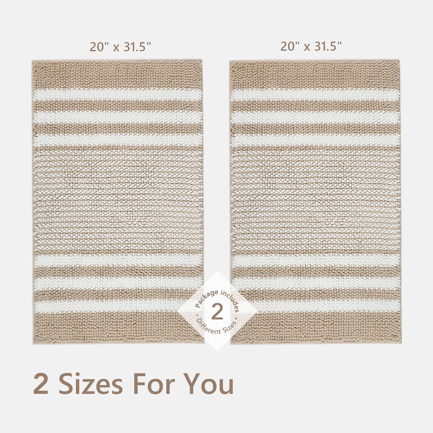 Tindbea FluffySoft Bath Mat Set