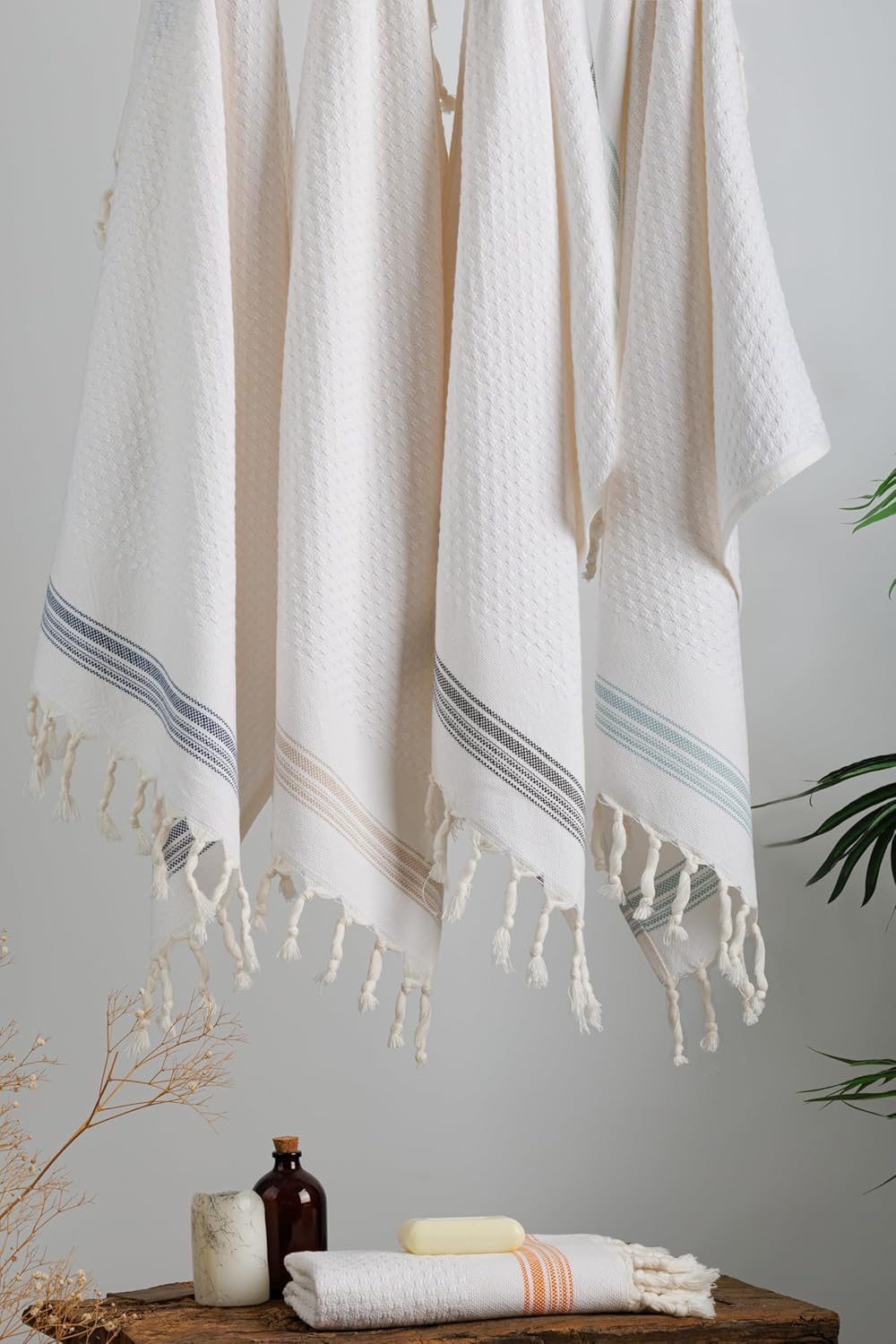 DEMMEX - Luxury Waffle cotton Bubbles Turkish Hand Towels
